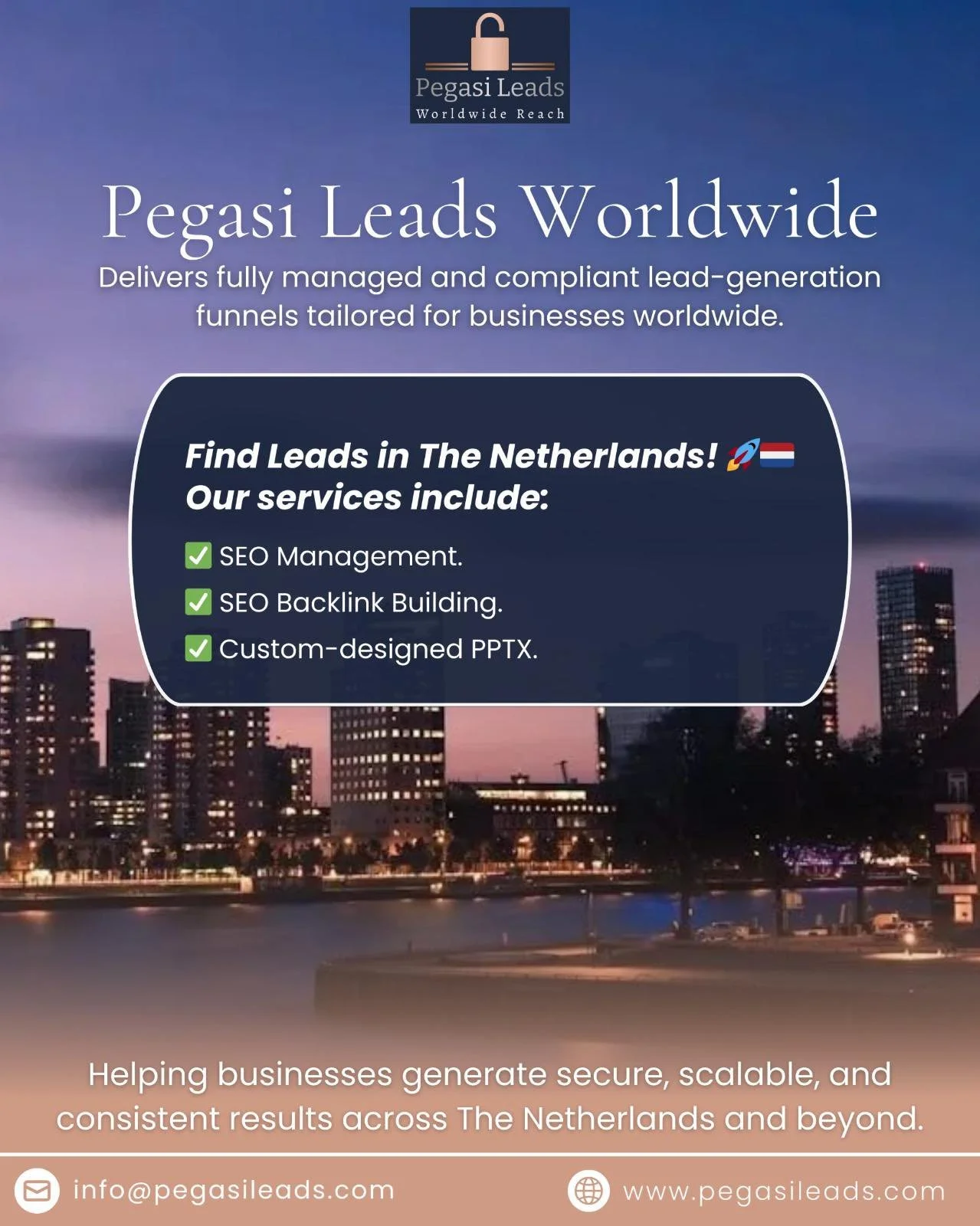Based in the Netherlands? - Pegasi Leads Worldwide
