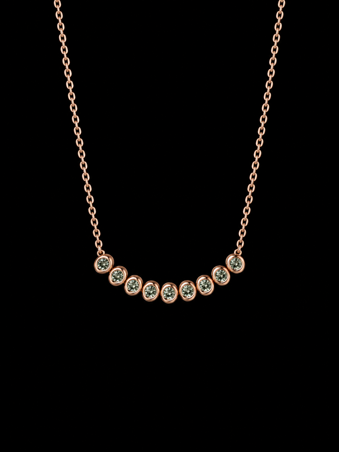 Half Moon Infinity Necklace