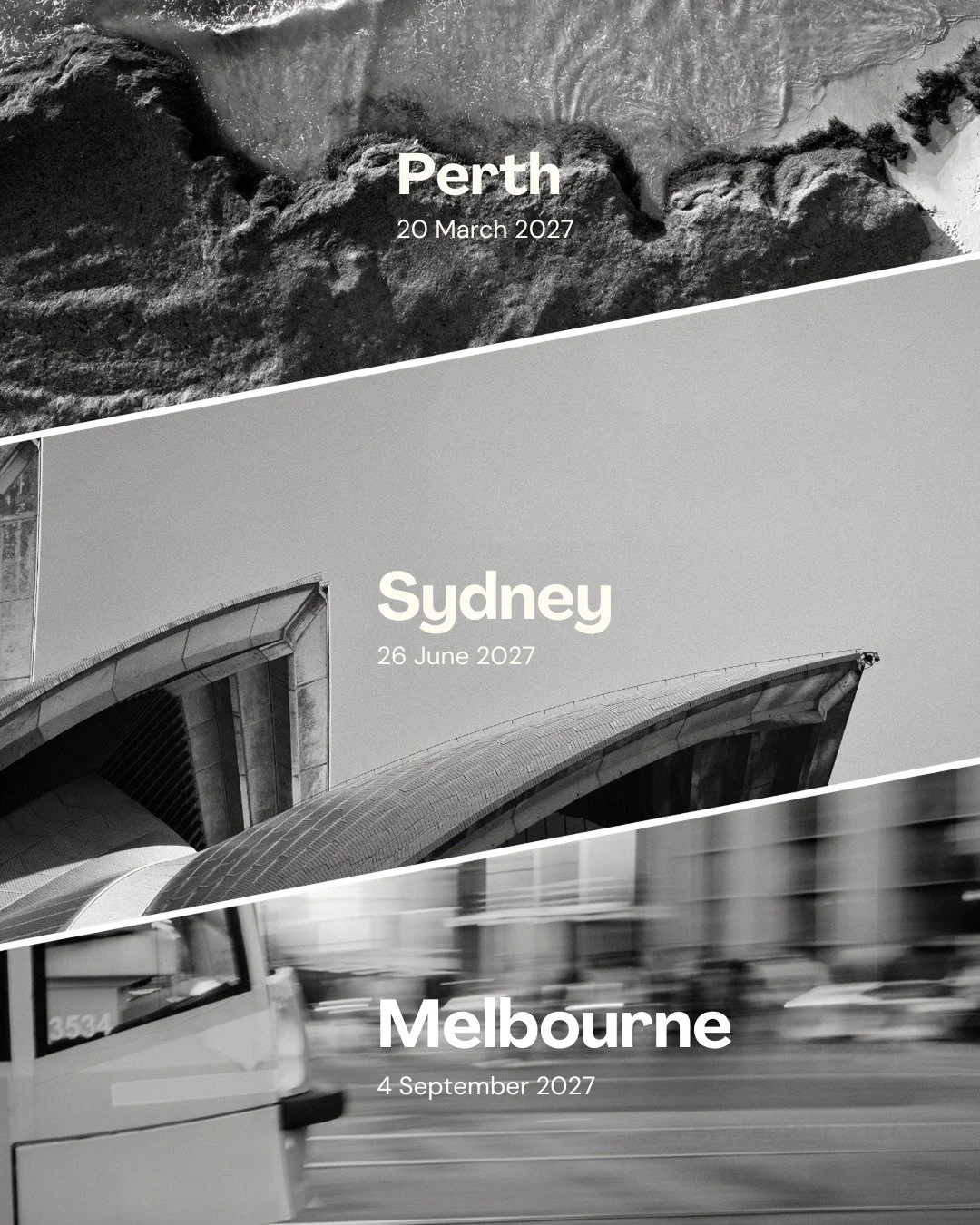Crownfidence. 2027 tour.

Perth: 20 March
Sydney: 26 June
Melbourne: 4 September

One day. Three cities. All hands-on.
Registrations are open now. Link in bio.