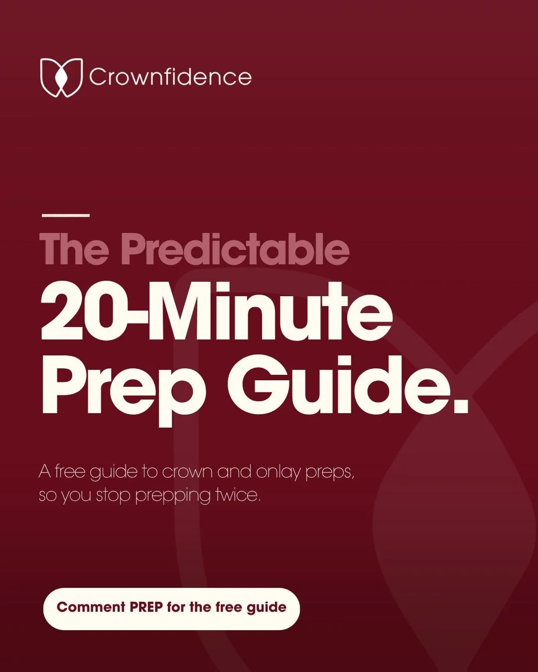 Comment PREP and we&rsquo;ll DM you the guide.

The Predictable 20-Minute Prep Guide: a free chairside system for crown and onlay preps, so you stop prepping twice.

Inside: the efficient prep, safe interproximal clearance and a 7-point checklist bef