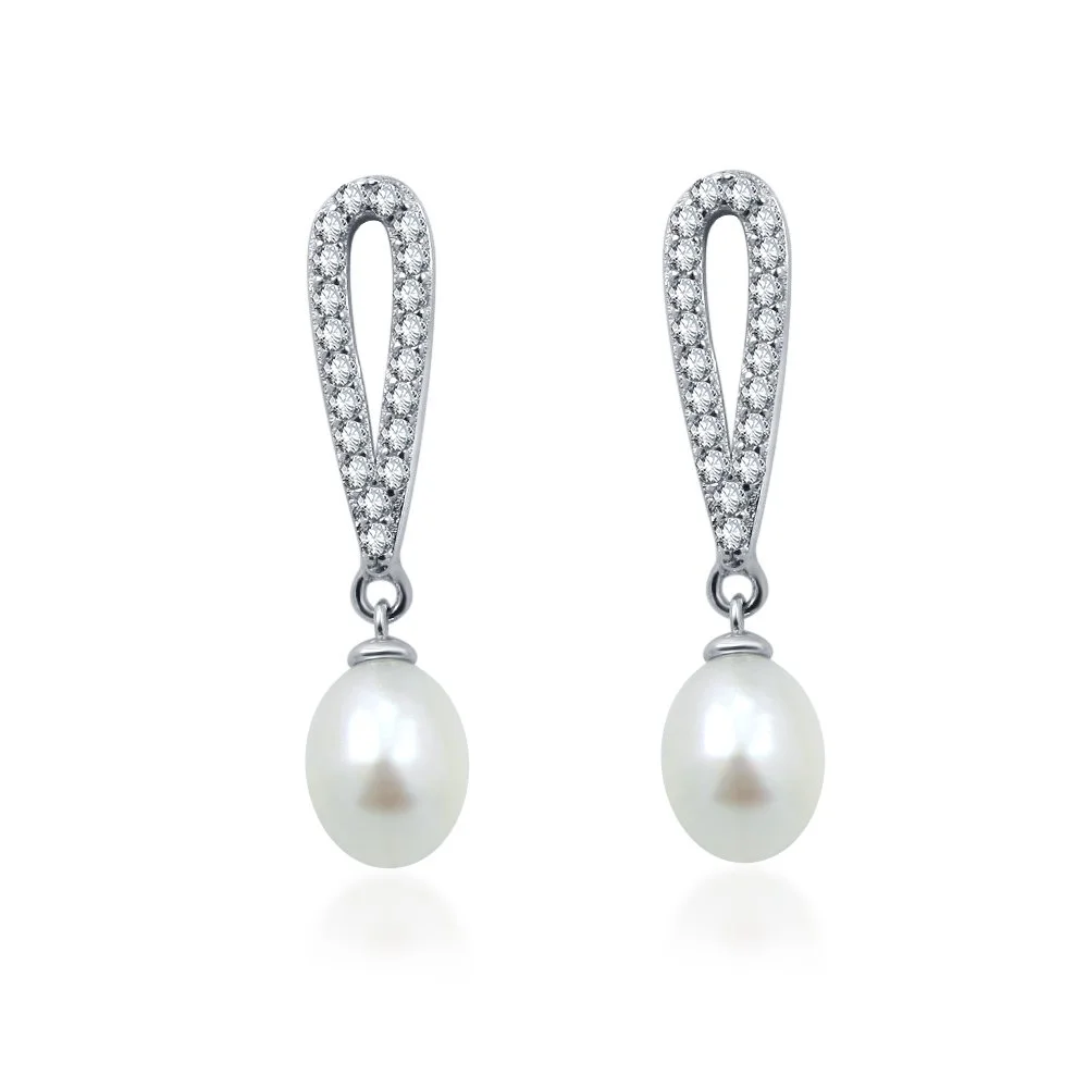 Long Pearl Earrings