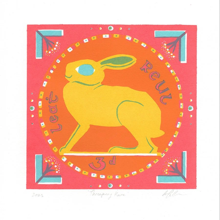 ThreePenny Hare Print