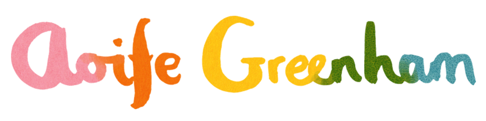 Title Aoife Greenham in rainbow colours