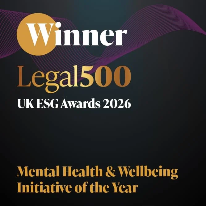 GCWN Wins Legal 500 ESG Award for Mental Health &amp; Wellbeing Initiative of the Year