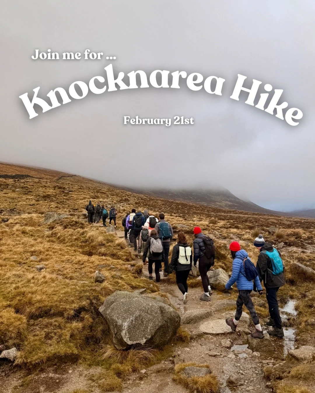Join us on Saturday, Feb 21st at 11am to hike &zwj;Knocknarea, Co.Sligo 🥾

BOOKED OUT- to join the waitlist please DM &ldquo; Knocknarea waitlist&rdquo;

This is a moderate hike but we will take it a slow pace and should be doable for most fitness l