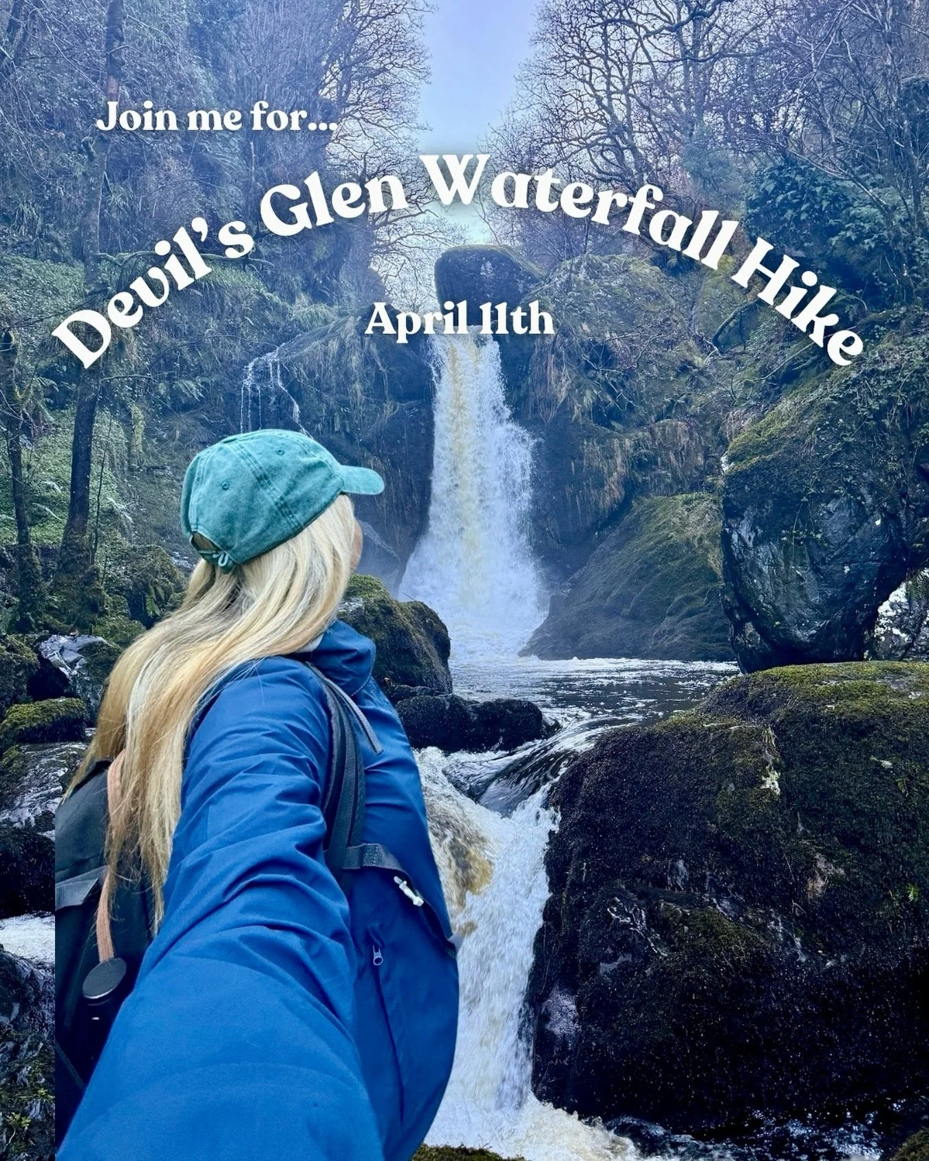 💚 Join me to hike to Devil&rsquo;s Glen Waterfall 💚

Spaces are limited for safety- sign up on Saolsona.ie

➡️ When: Saturday, April 11th
➡️ Where: Devil&rsquo;s Glen, Wicklow 
➡️ Start location: exact location will be sent to attendees
➡️ Time: 10