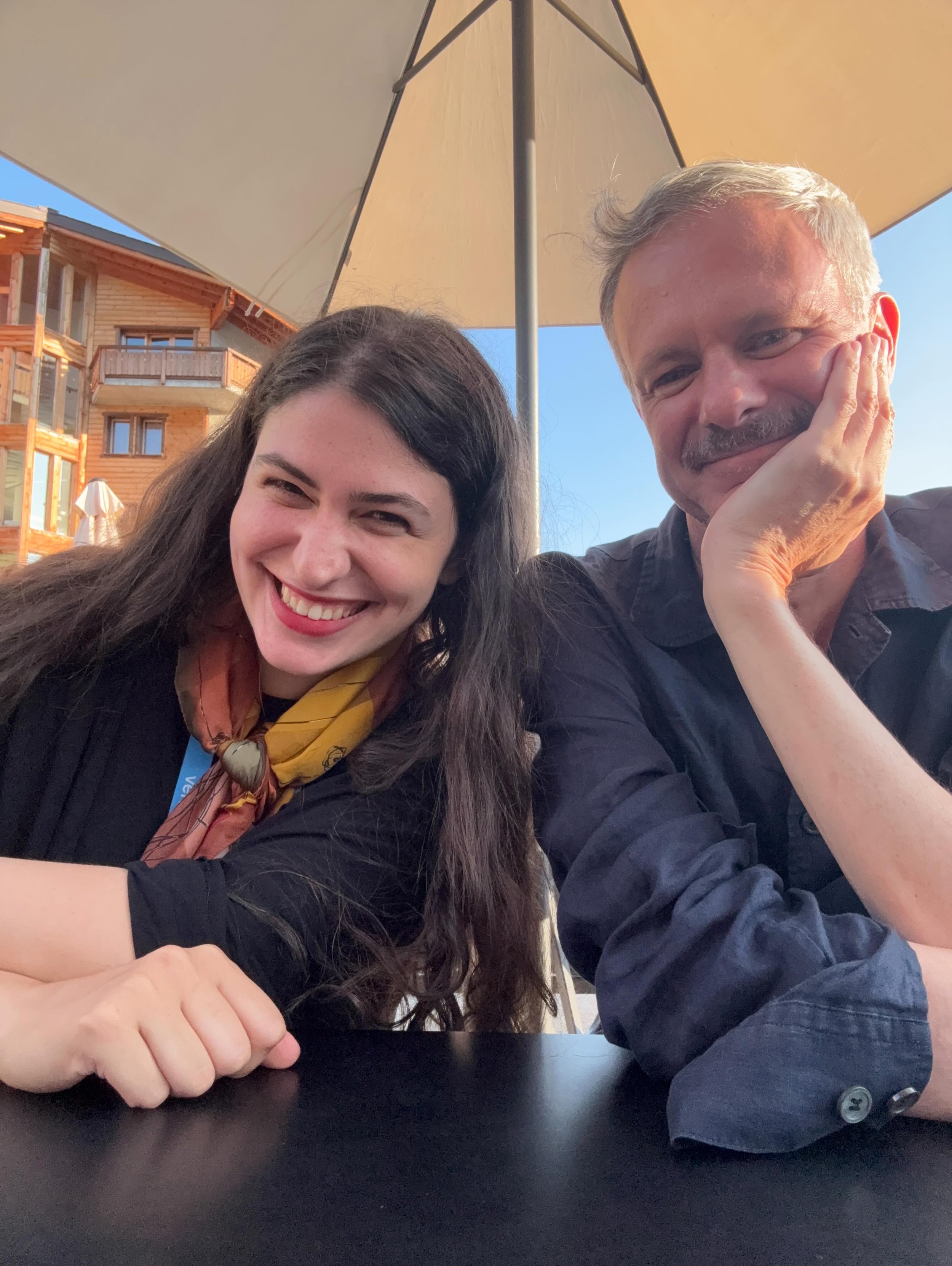 Soprano day at the @verbierfestival 🇨🇭🎶! Relaxed vs. professional poses with the glorious @classeekmusic artist @ana__oniani 🤩 Toi toi toi for this afternoon&rsquo;s starring role in La Traviata with @james.gaffigan here in @verbier 👏👏. #verbie