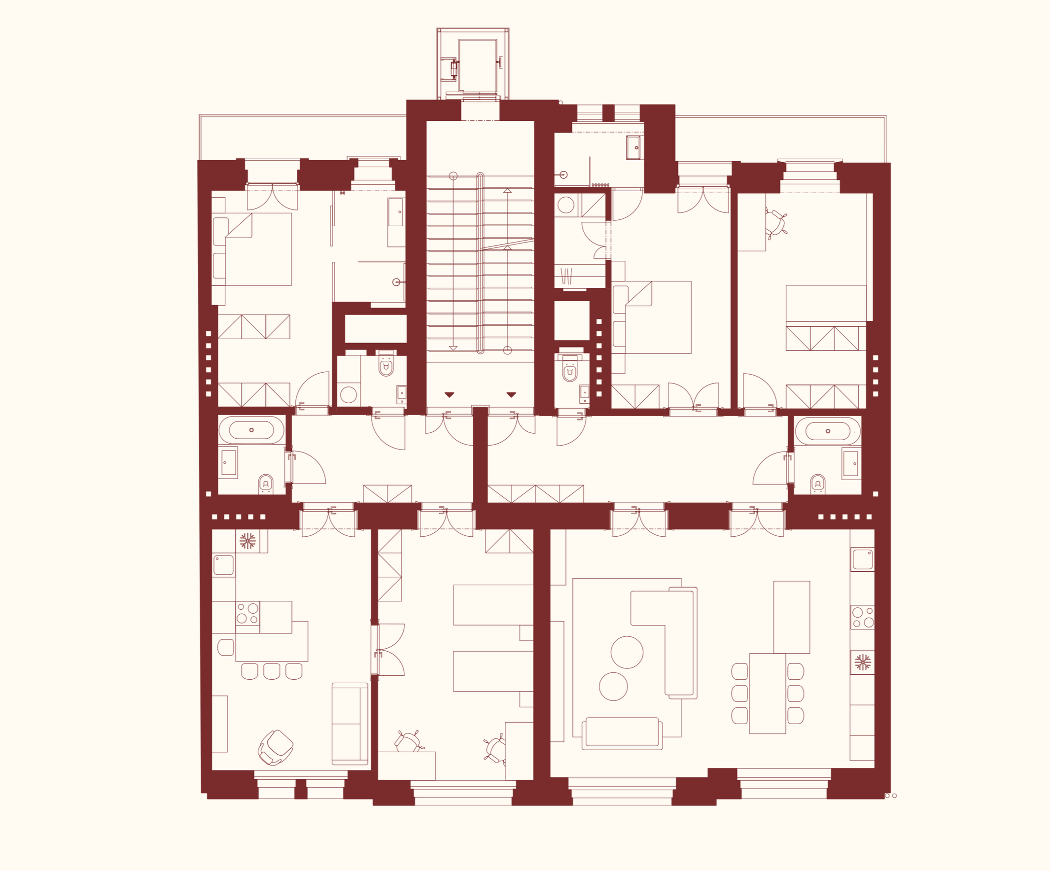 Půdorys typického podlaží