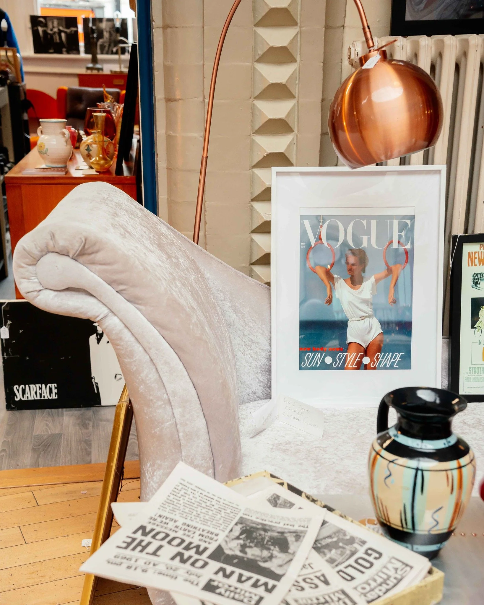 Visit our newest opening @shushinteriorsleeds for an eclectic mix of vintage furniture and home decor. 

Stop by to discover&hellip;

🛋️Mid century pieces
🖼️ Framed vintage art
🔊 Vintage record players and music centres 
🪑 Solid hardwood furnitur