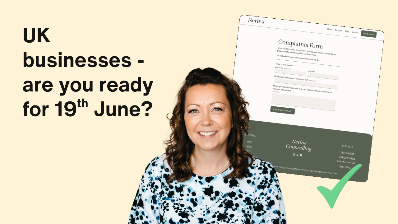 How to build a UK data protection complaint form on Squarespace