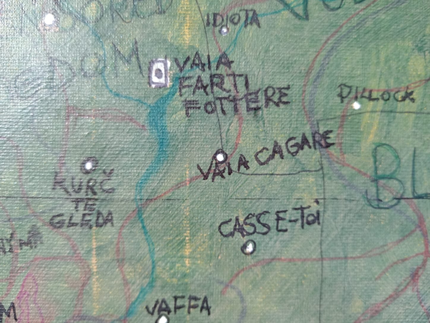 Map of the vulgar world - dettaglio