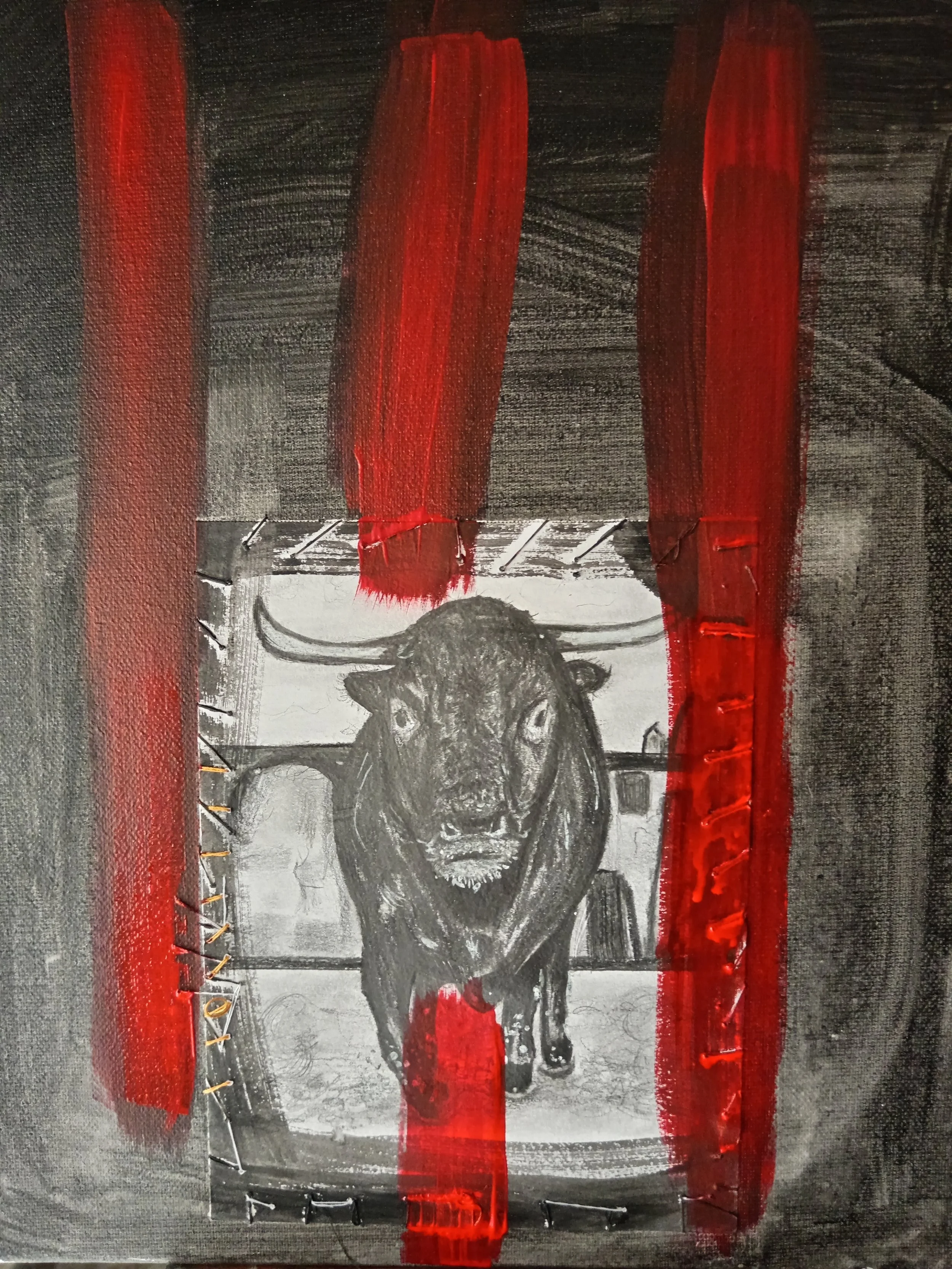 Toro 4 -                                                                                  
tecnica mista -
28x35x1.5