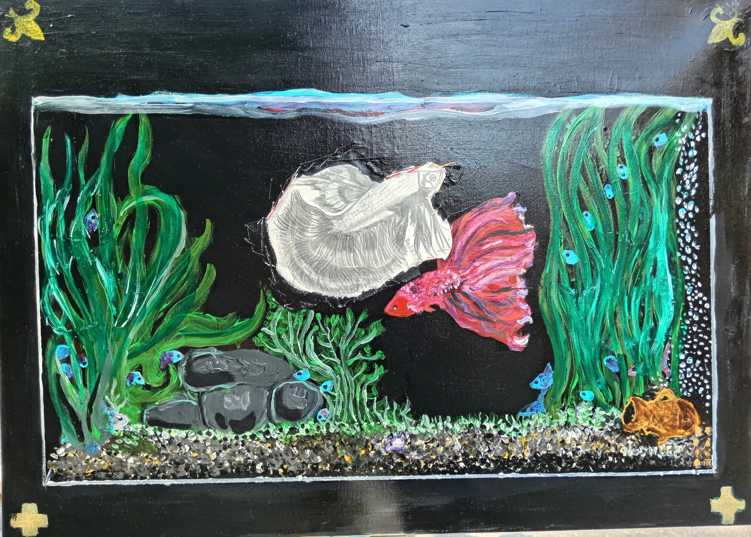 I pesci della Zisa (Omaggio)
70x50
