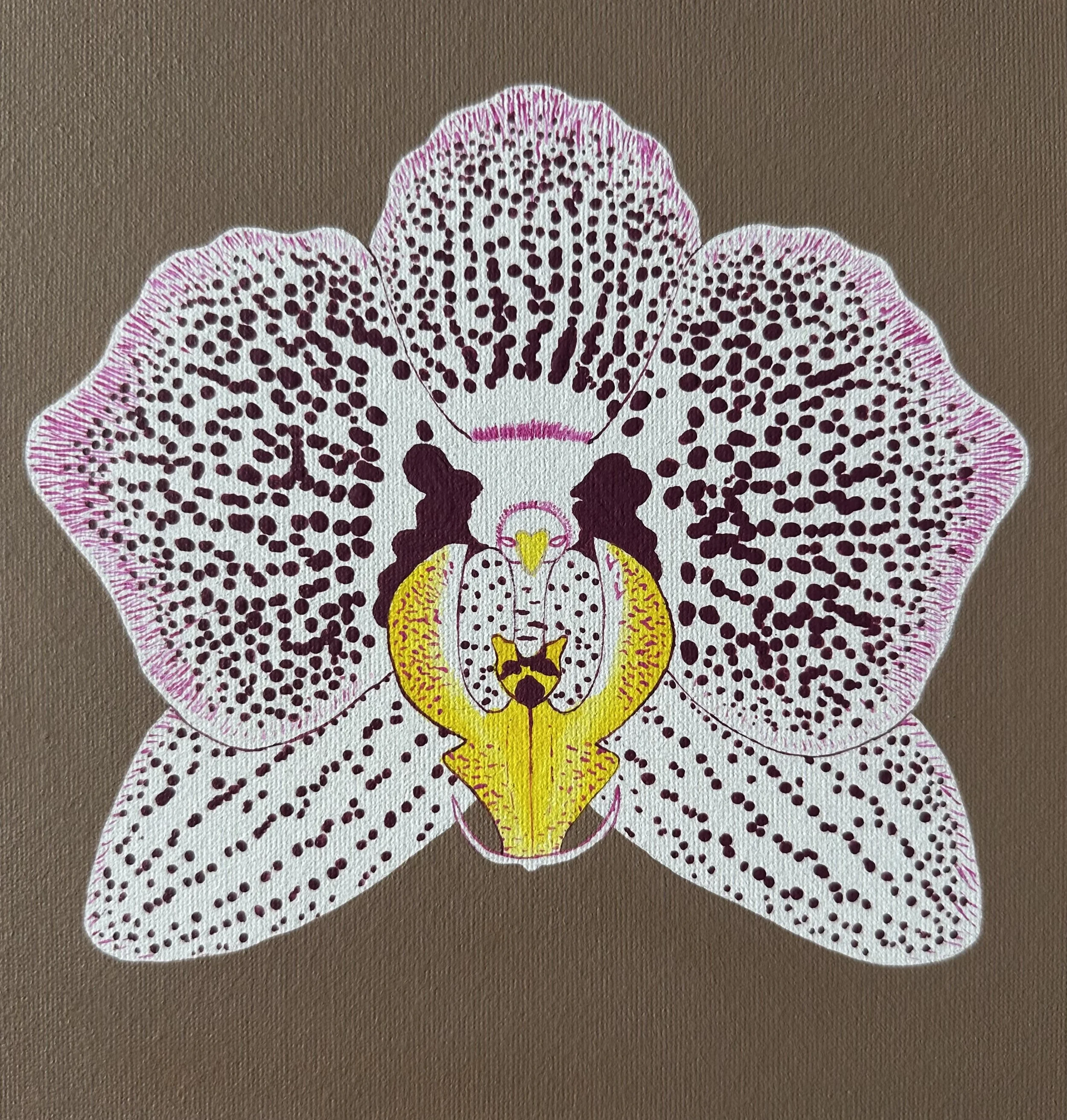 Orchid Elegance Acrylic Canvas Art