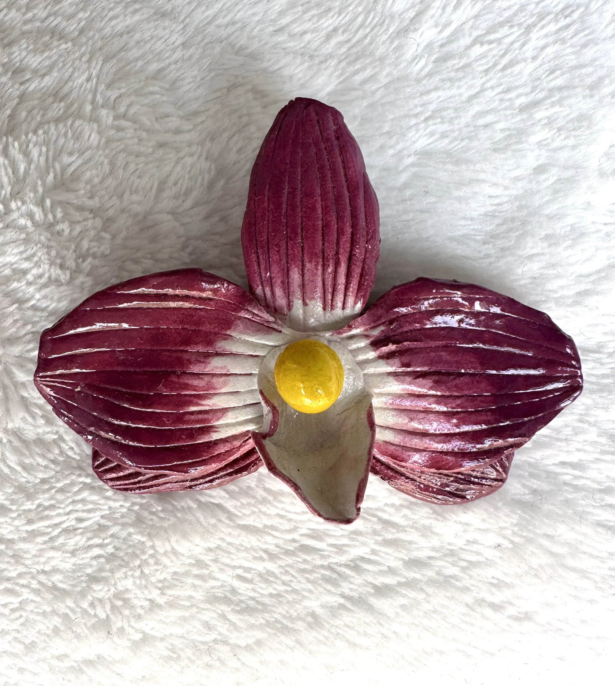 orchid brooch
