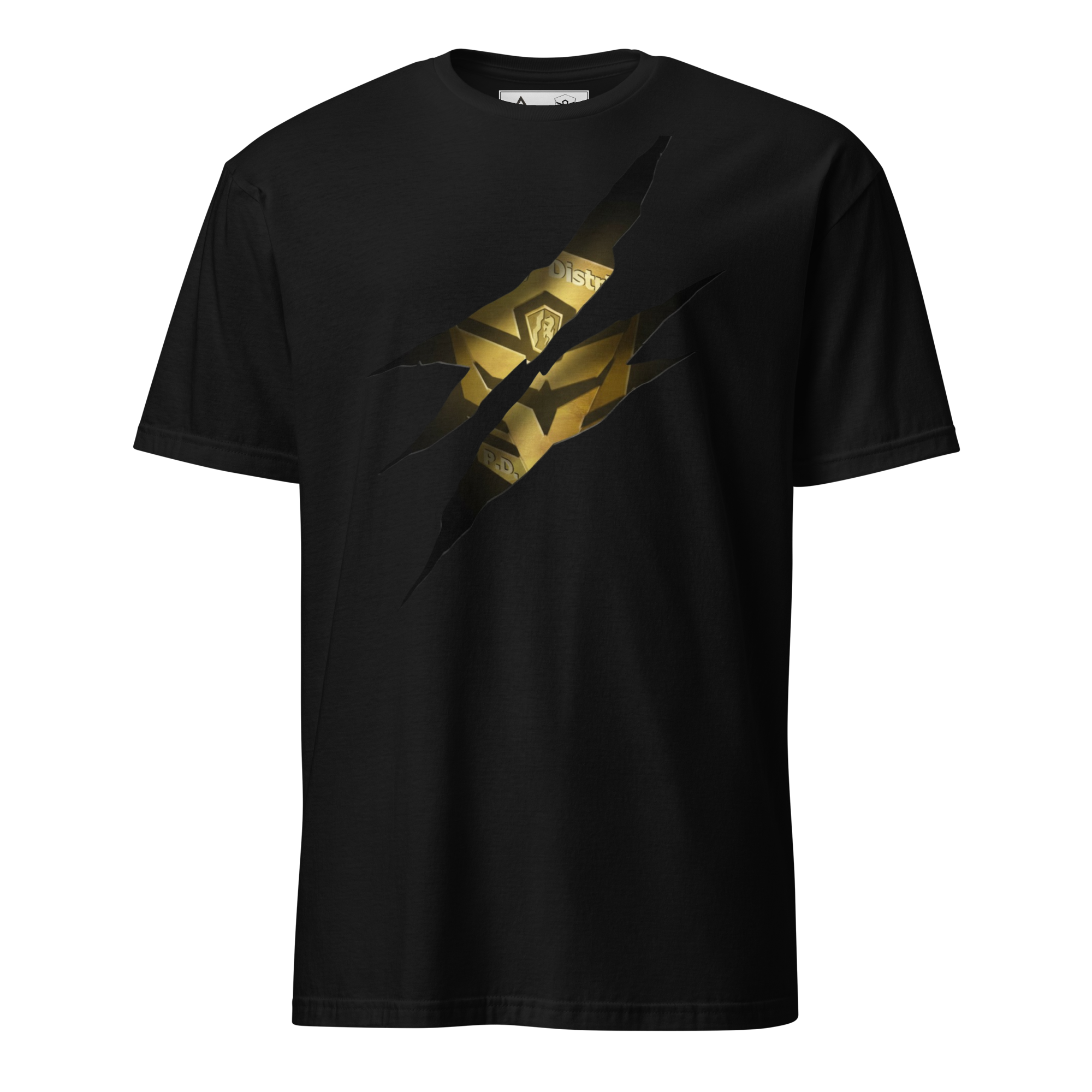 NRCity(R) Official Unisex Classic Tee — Approved by Munolf Ri-Kus | Black with big DTGflex print on the front | Front View