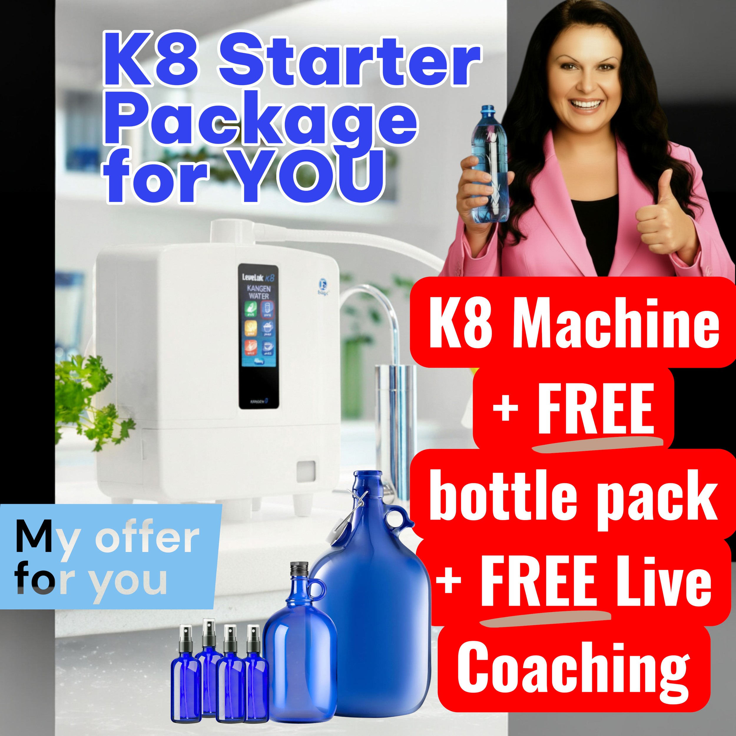 Enagic LeveLuk K8 Kangen Water Machine Starter Package 2026