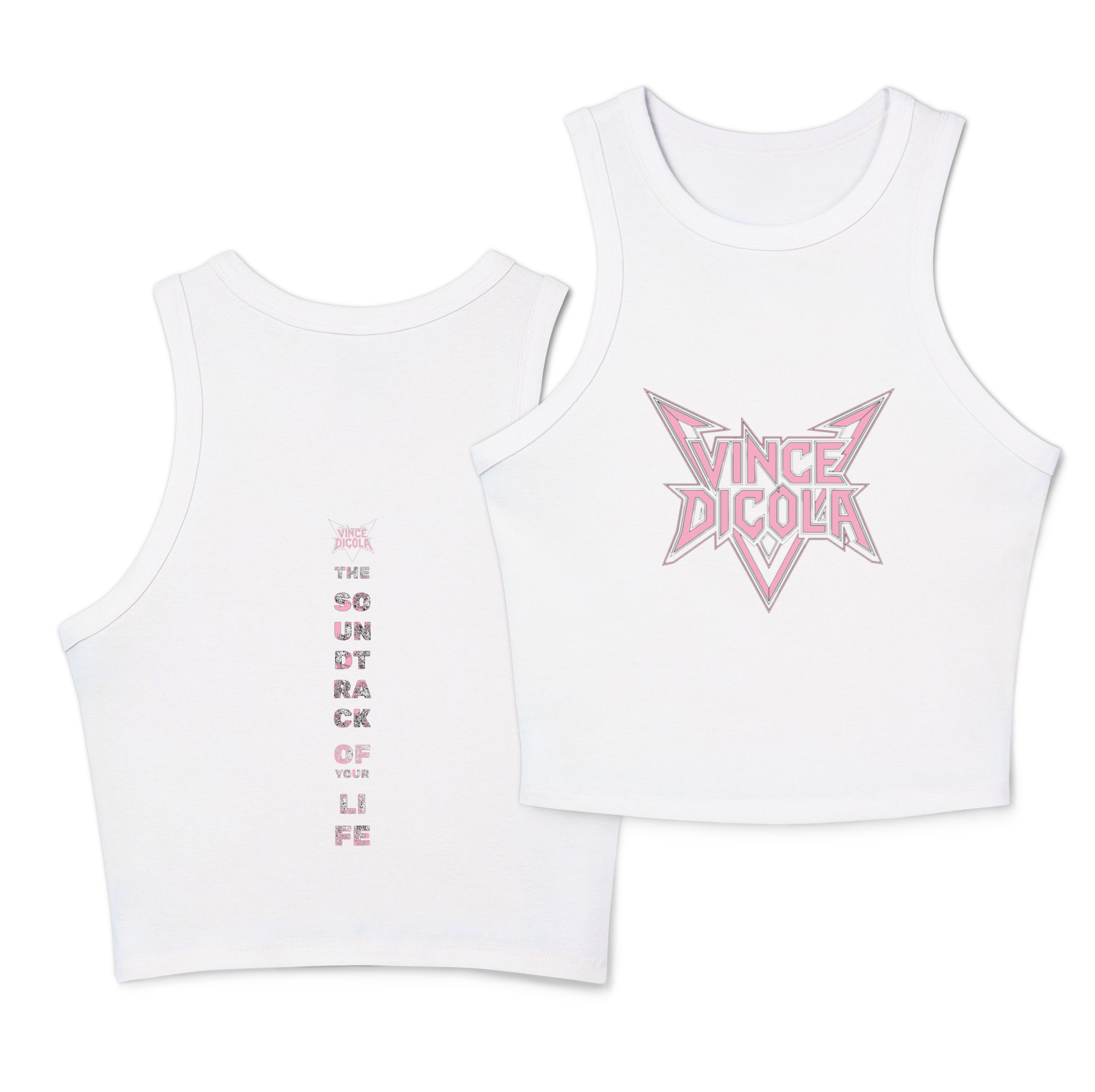 Danielle's Pick — Women's Racer Tank · Rose Distressed
