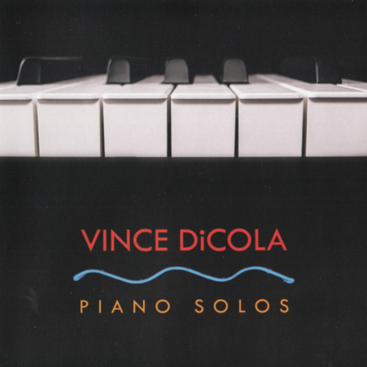 Vince DiCola Piano Solos front cover — solo piano album, originally released 1986