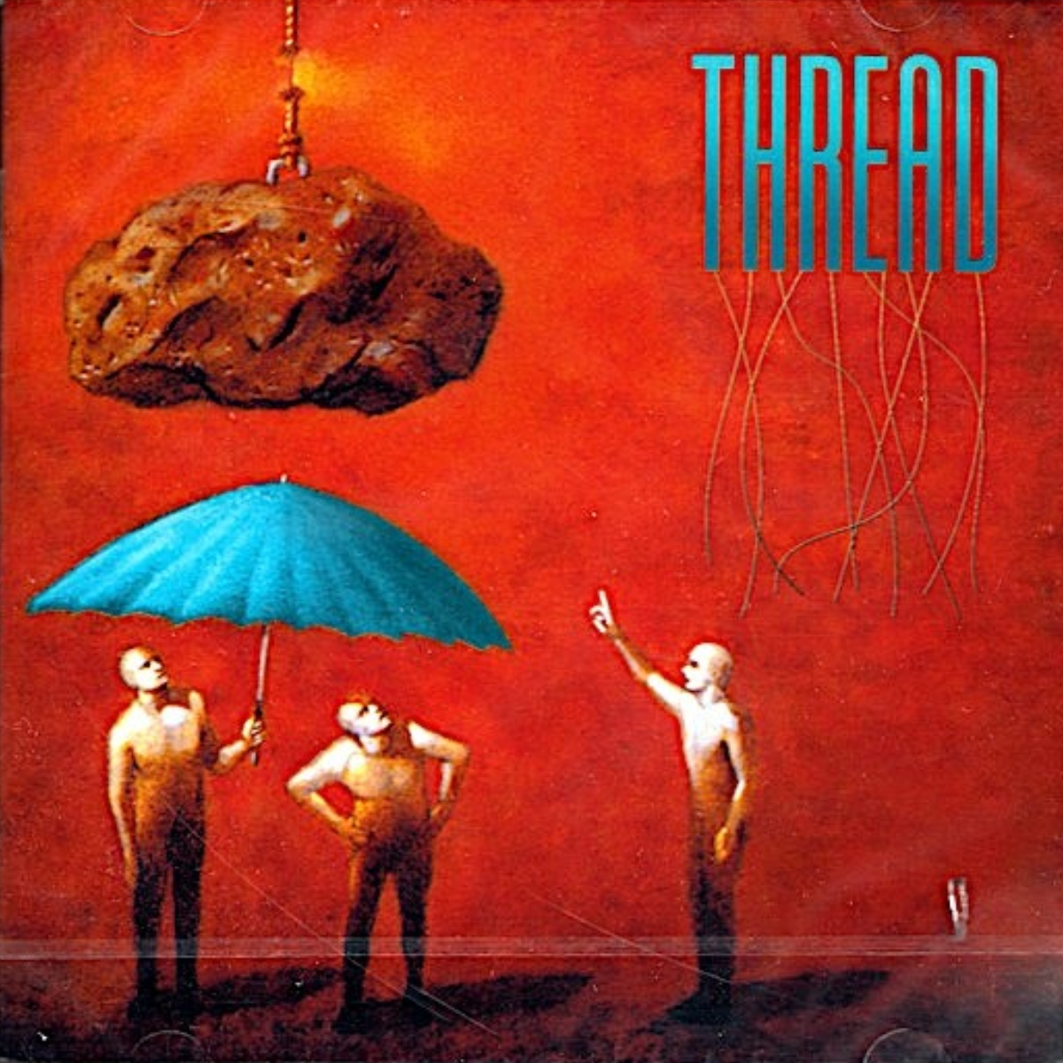 THREAD front cover - progressive rock album by Vince DiCola, Ellis Hall and Doane Perry
