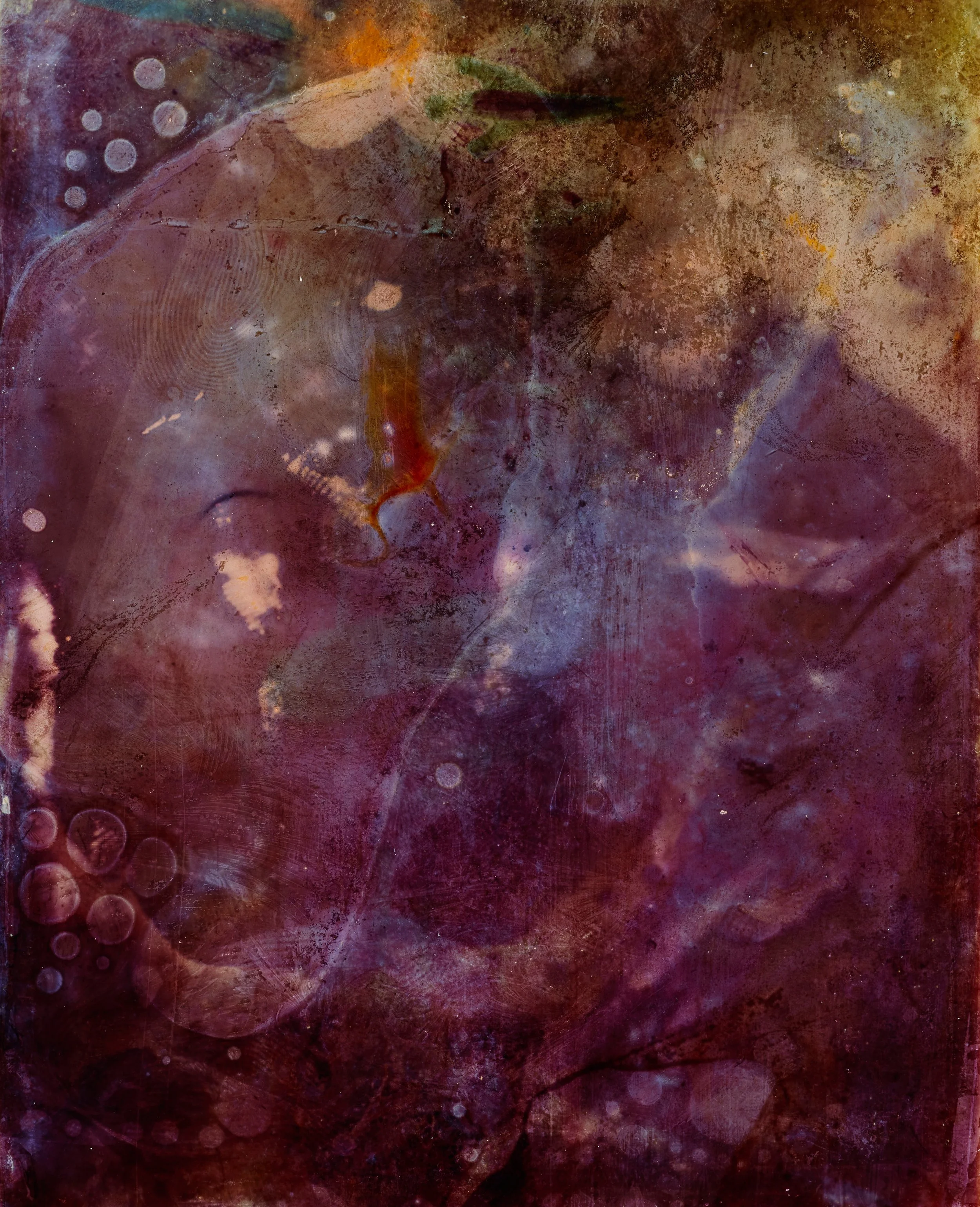   Lungs Full of Garnet Foam   (Detail) 2025, Chromogenic hand-print from film on Kodak Endura gloss, 131 x 104.5cm.&nbsp; 