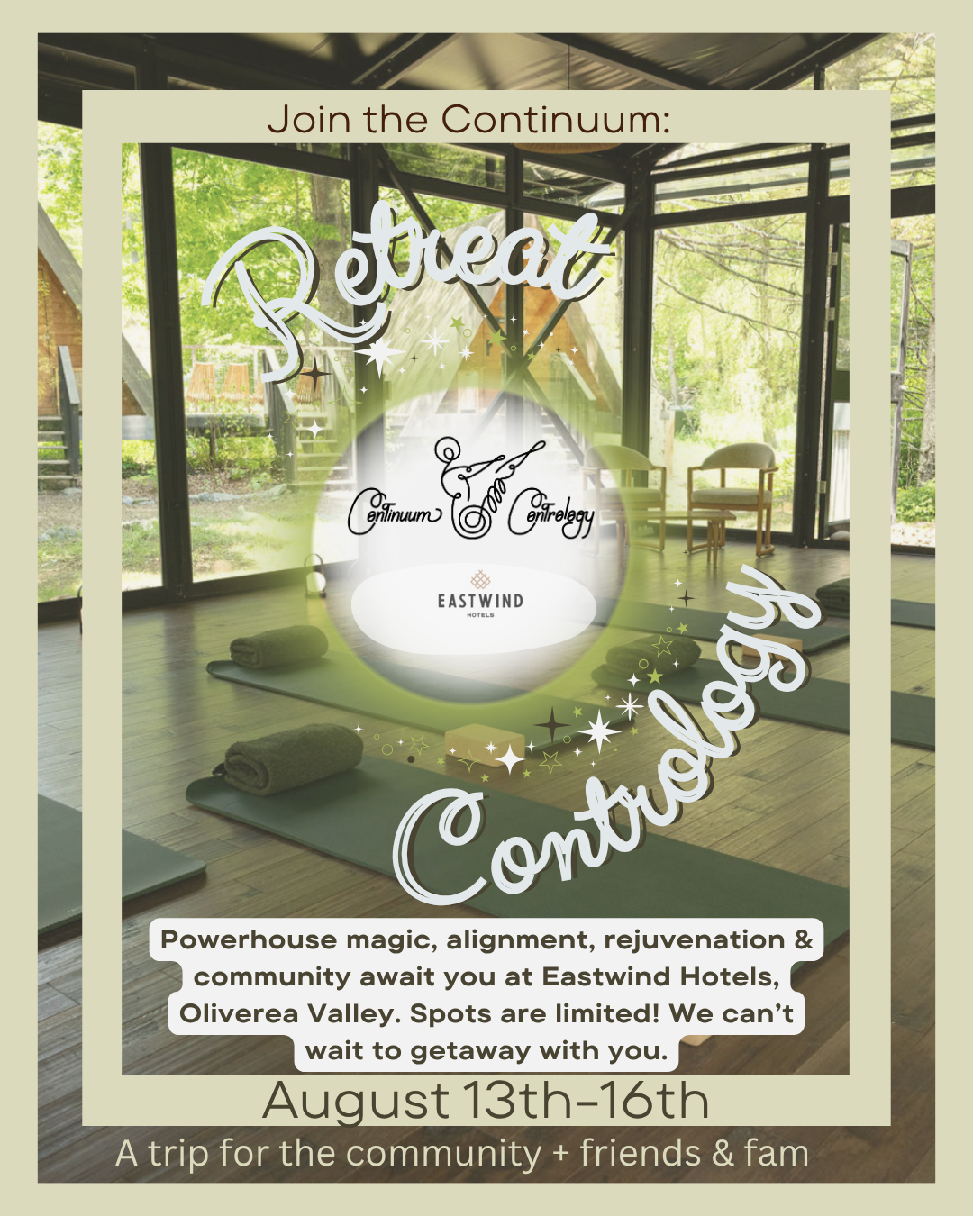 Join us Upstate in August!