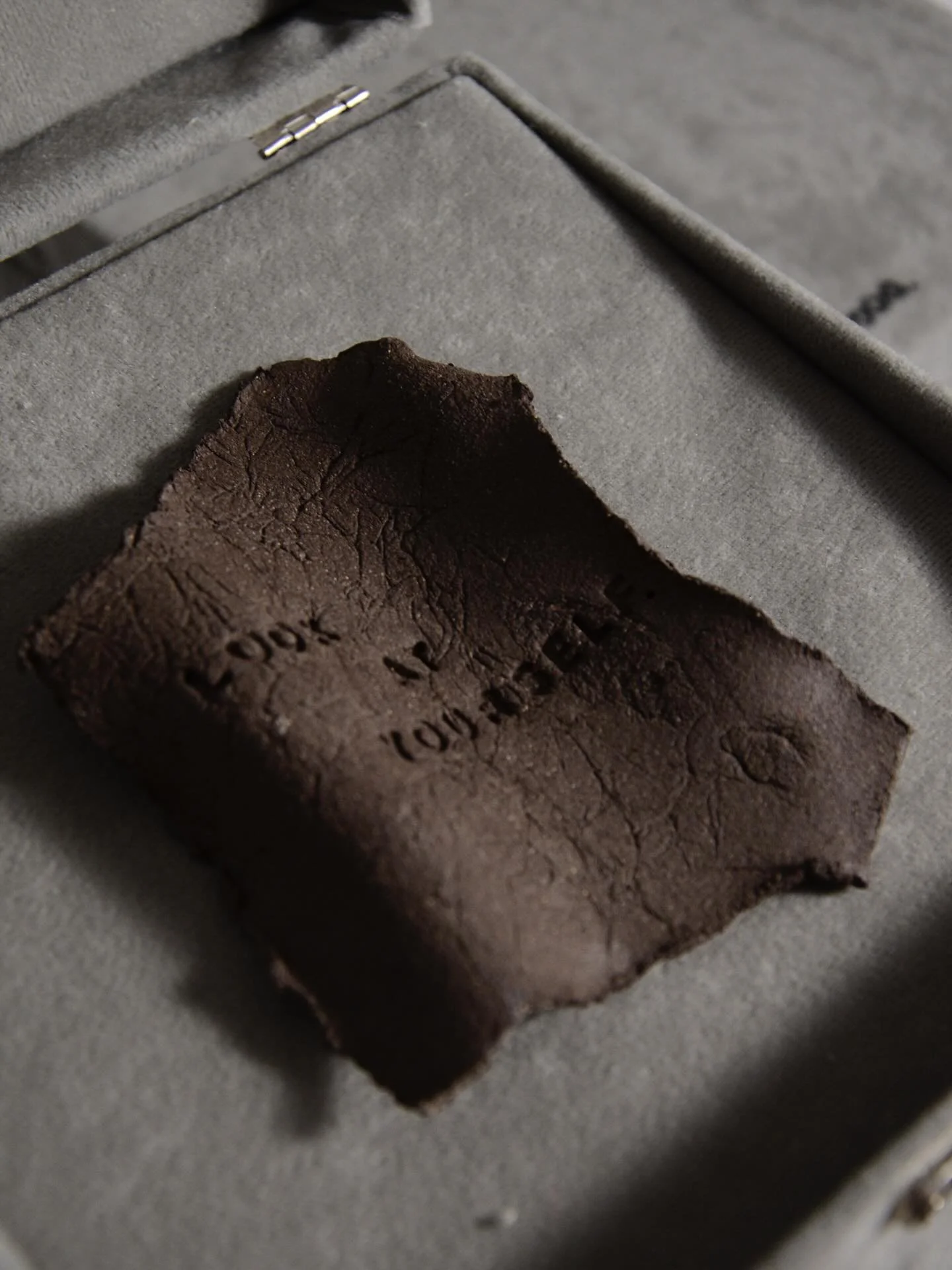The material holds memory, the imprint holds truth. What do you see when you truly look?