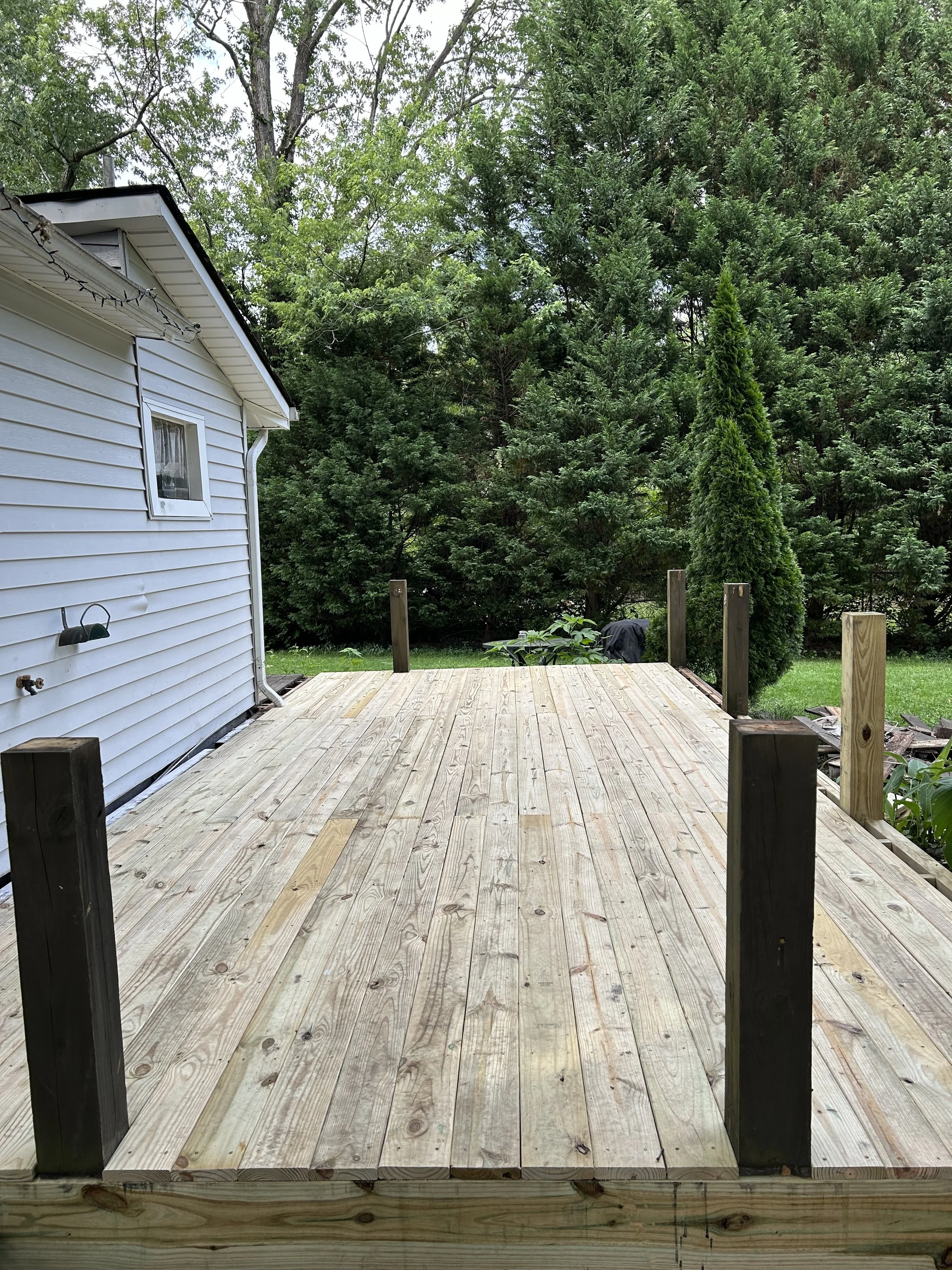 New decking boards.