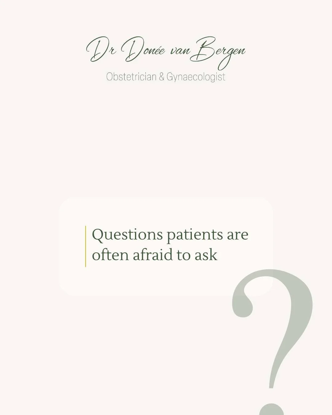 Many concerns in women&rsquo;s health are not always voiced.
Questions are often held back, not because they are unimportant, but because they feel difficult to ask.
&ldquo;Is this normal?&rdquo;
&ldquo;Am I overreacting?&rdquo;
&ldquo;Should I have 