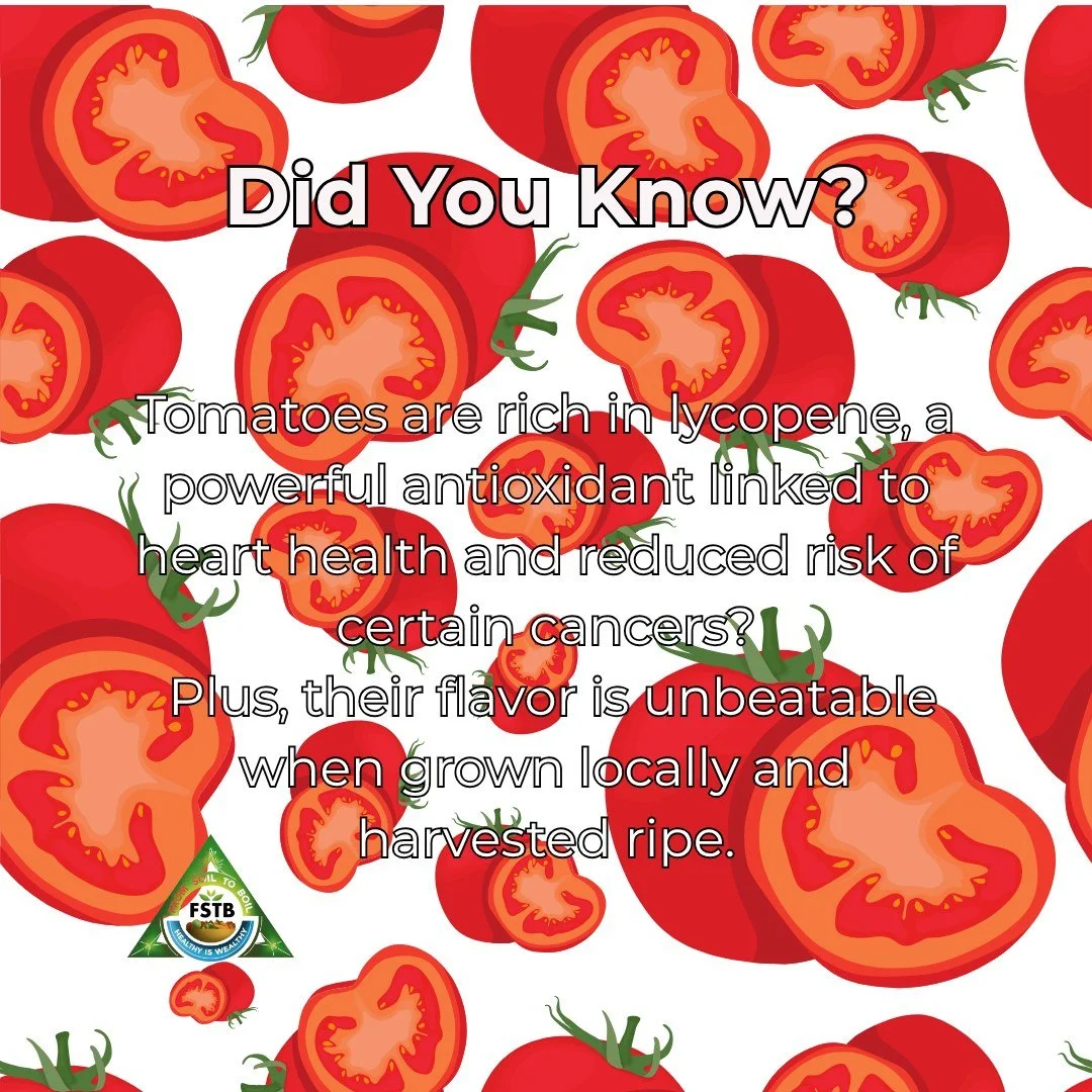 A heart-healthy favorite that tastes as good as it is for you.

#FromSoiltoBoil #TomatoFacts #HeartHealthy #FarmFreshFlavor #EatWellLiveWell #AntioxidantRich
