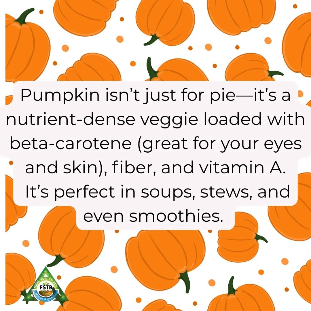 Comfort food that feeds your body and your soul.

#FromSoiltoBoil #PumpkinPower #EatYourVeggies #BetaCaroteneBoost #LocalHarvest #NourishNaturally