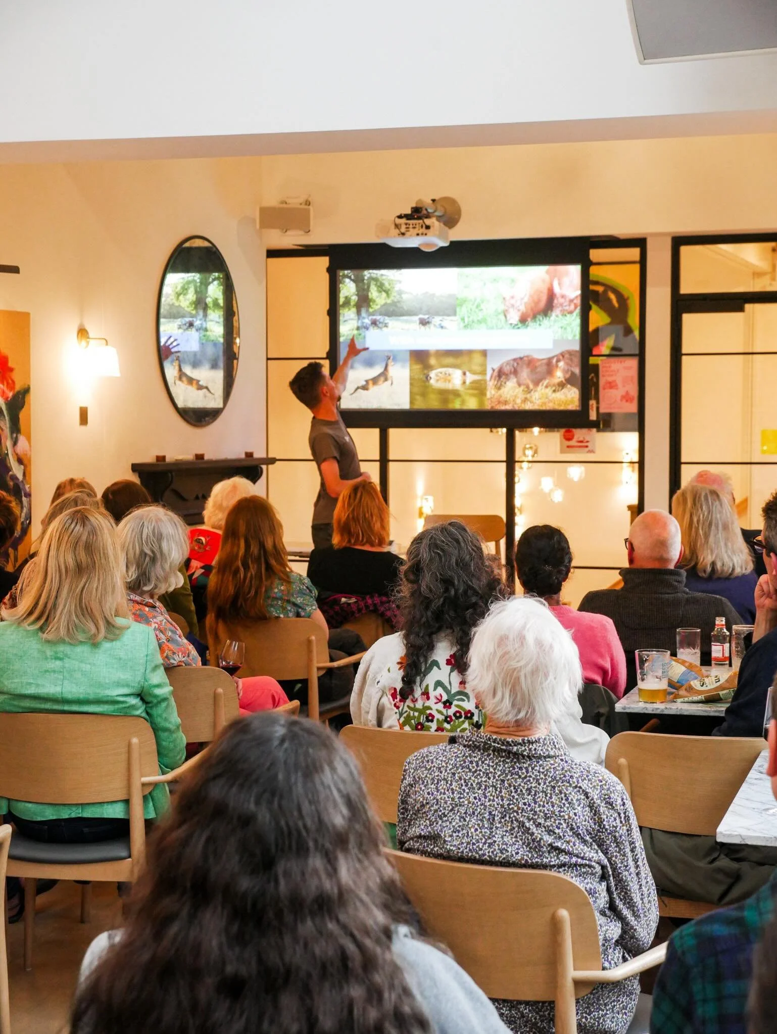 Last night we hit another mile stone with our first &ldquo;Into The Light&rdquo; talk organised by the friends of St. Mary&rsquo;s. 

It was a pleasure to host rewilding ranger, Daniel Hill, as he takes us through rewilding a former dairy farm near B