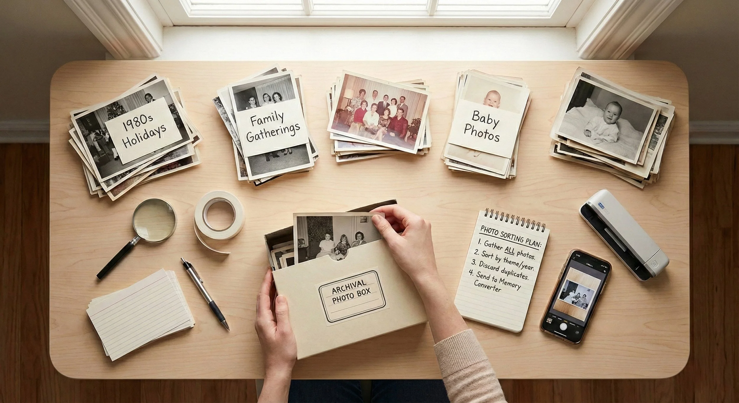 How to Best Organize Your Photos Before Digitizing Them: A Step-by-Step Guide
