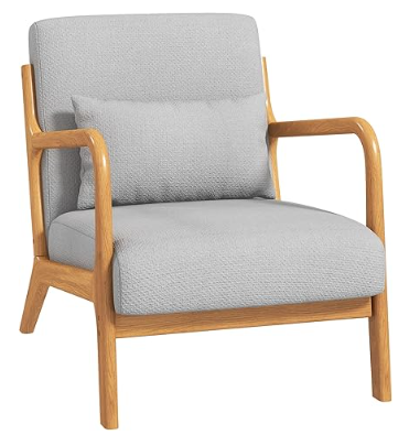 Fauteuil salon scandinave gris