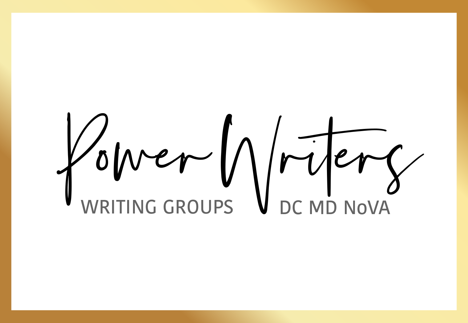 PowerWriters is a community of DC, Maryland, and Northern Virginia fiction writers who give each other support, inspiration, and knowledge to complete writing projects. We form groups of writers who can best read, critique, and advance your craft. Po