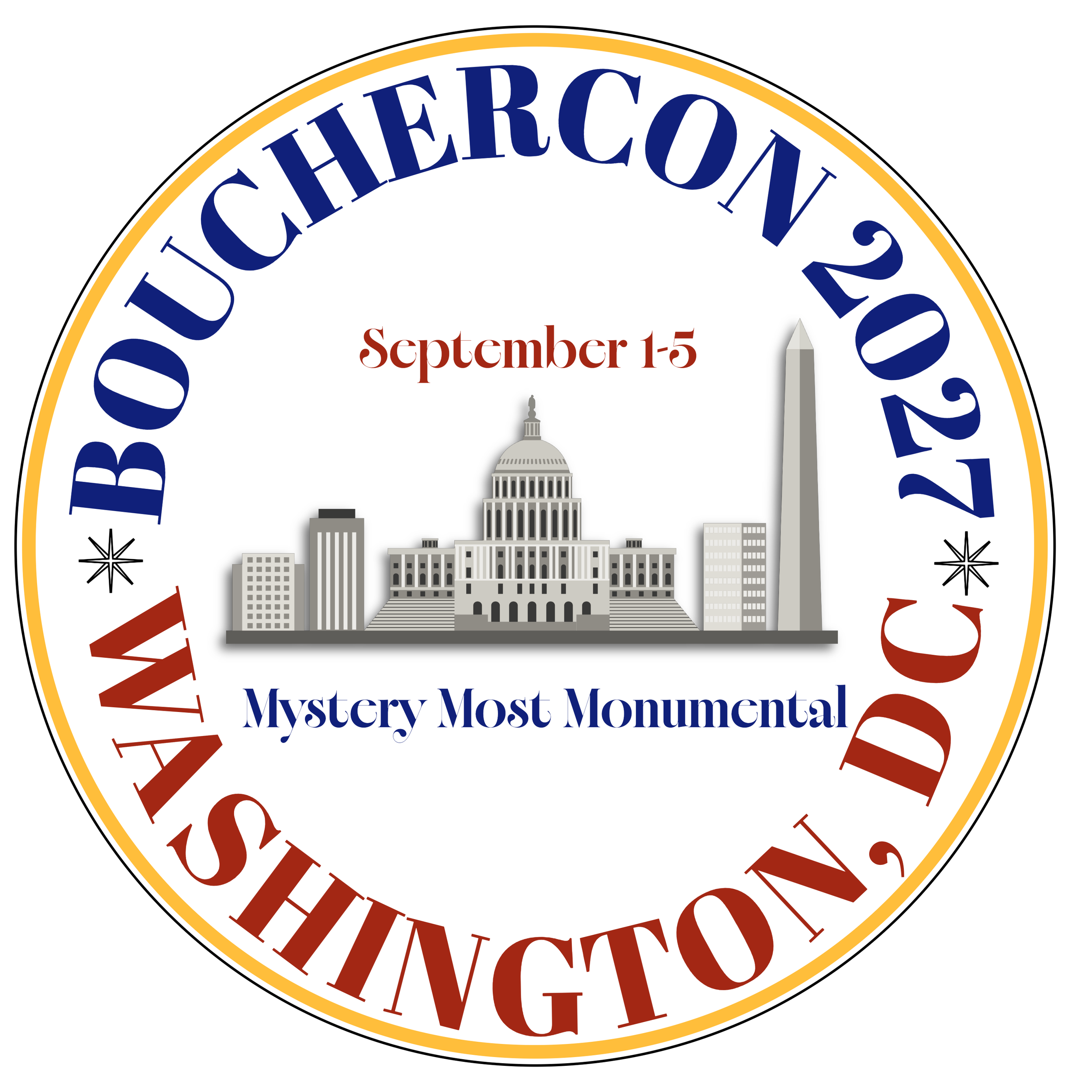 Bouchercon 2027 Washington, DC Official Logo