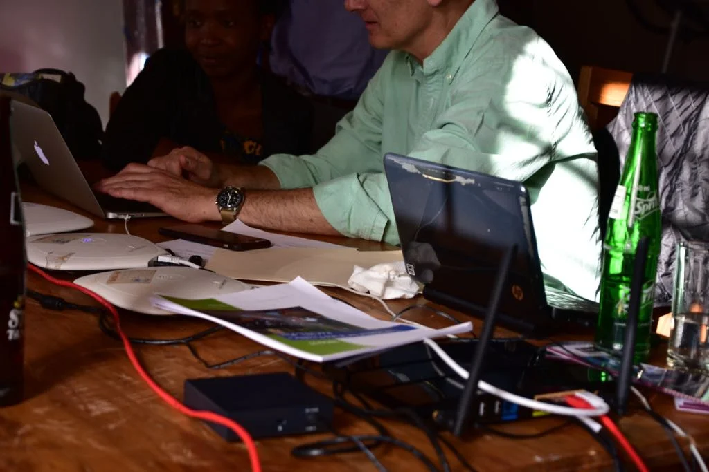 Norberto in Iringa and technical support from San Francisco via WhatsApp