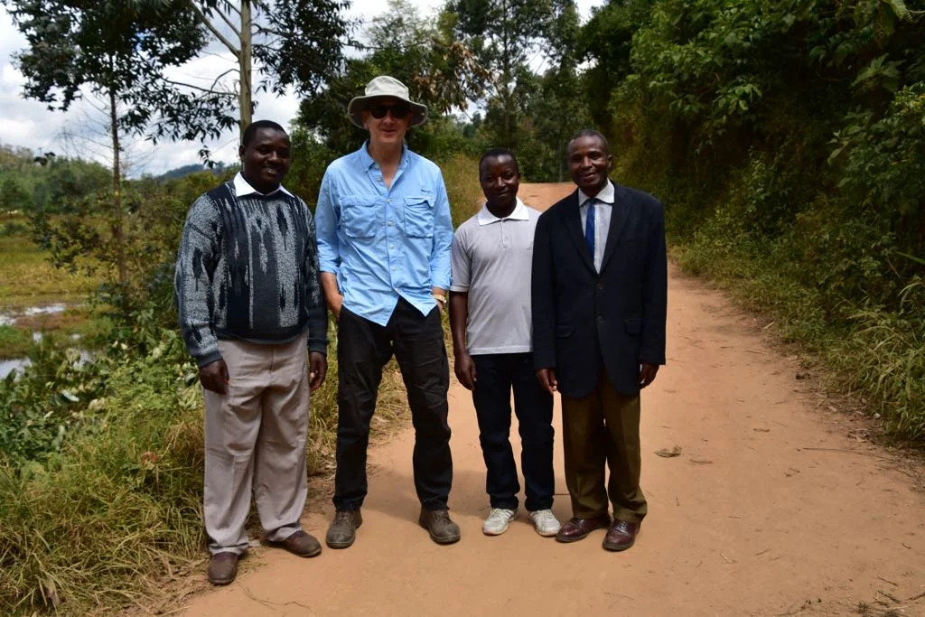 Norberto with Headmaster and teachers from Madege Secondary School