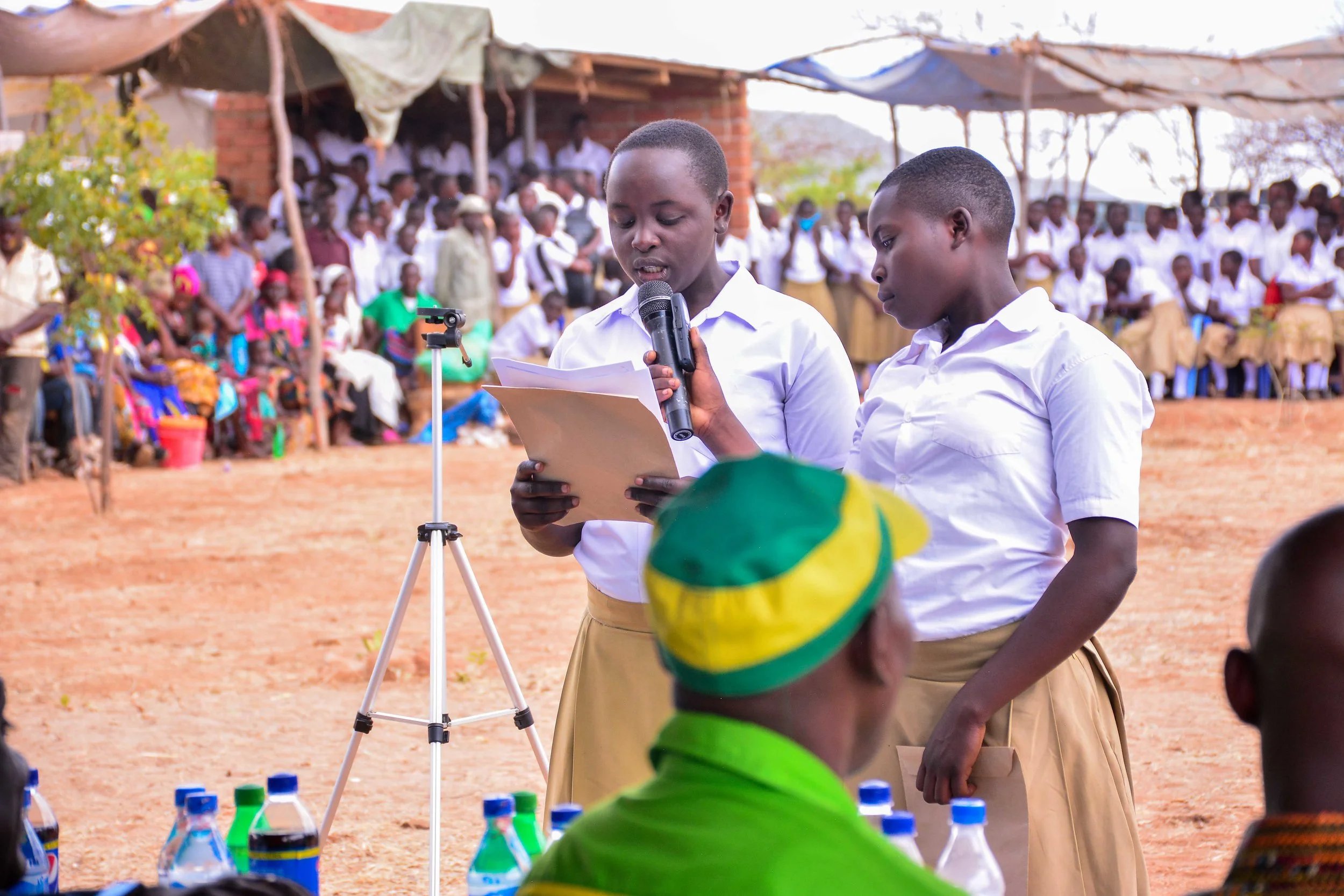 Celebrating the launch of Nyang'oro girls' hostel