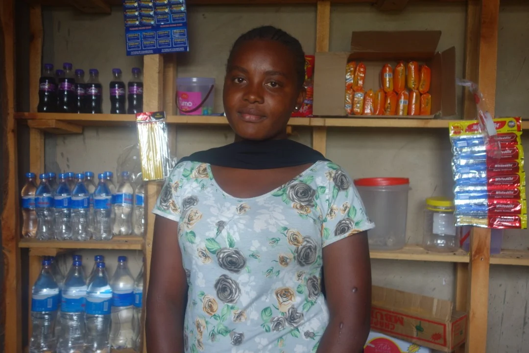 Fausta, 20, store owner and member of Lyra’s school leavers entrepreneurship training