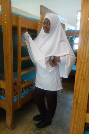 Shahida, 15, in a Lyra hostel.