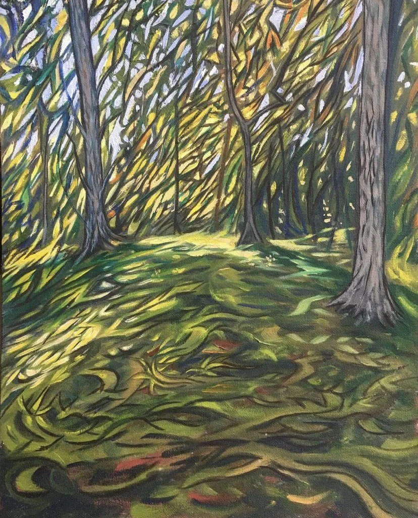 Forest scene in Tellico Plains, TN. Private collection.