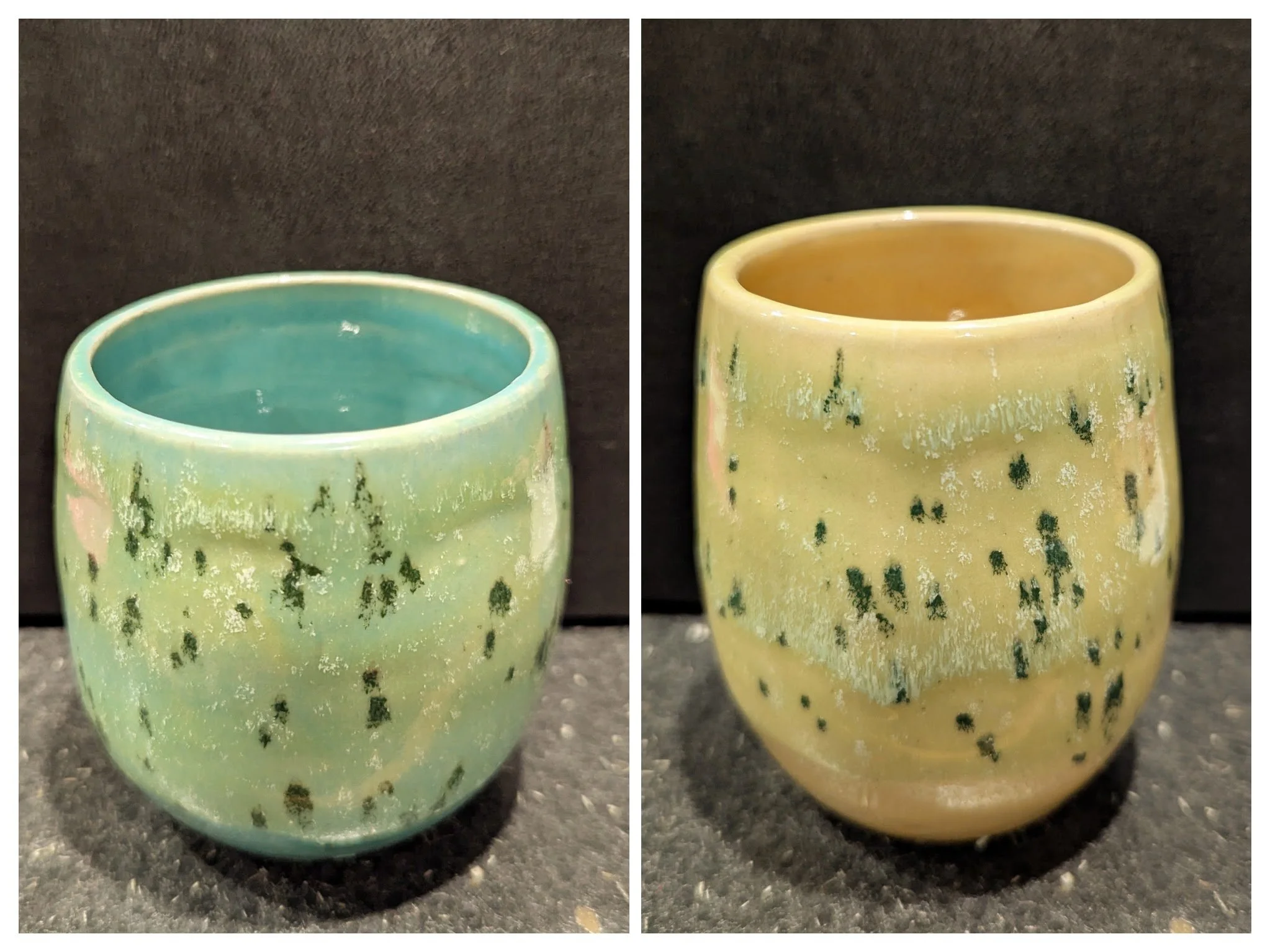 Glasurtest Mayco Lime Shower