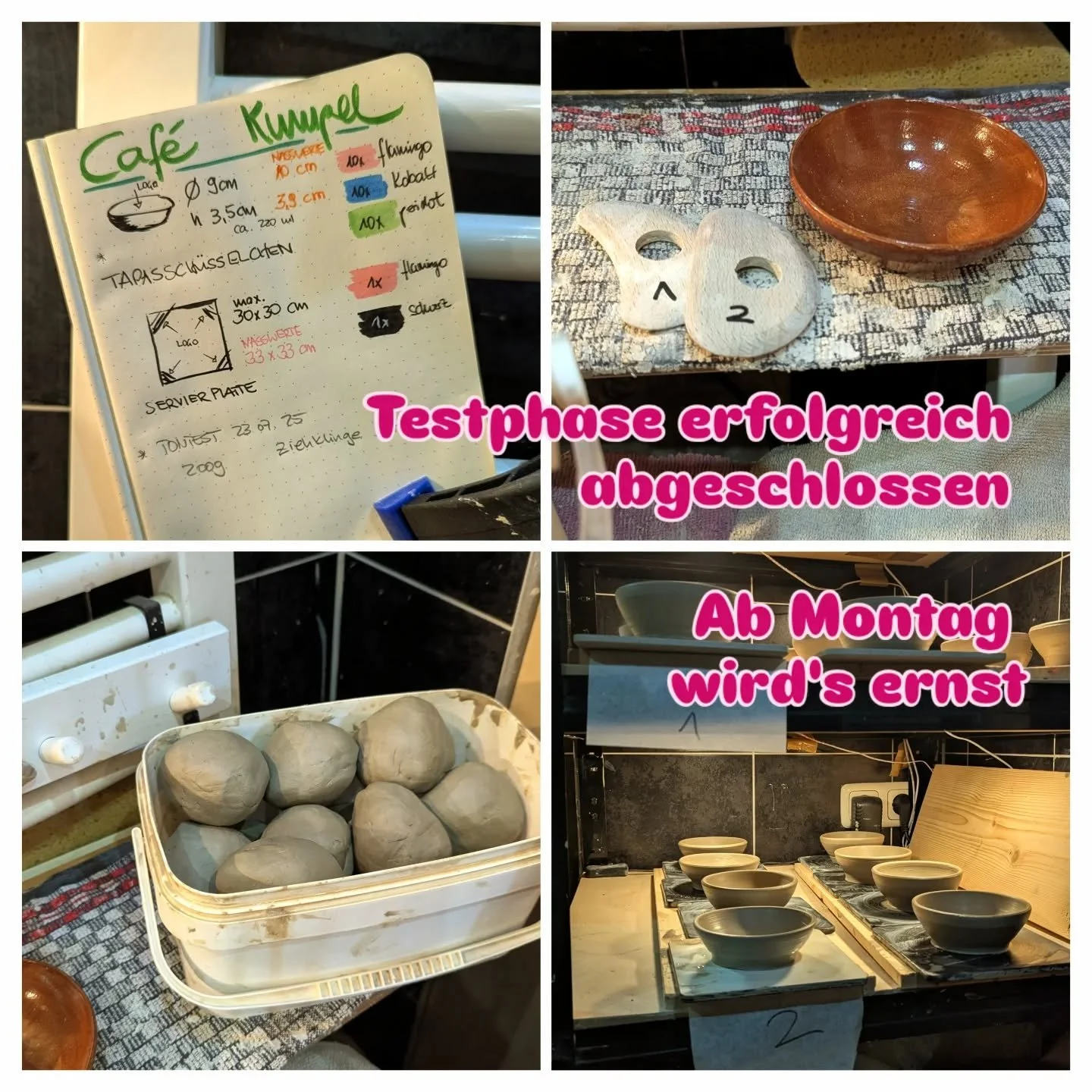 Ich freu mich so sehr, dass ich f&uuml;r das tollste @cafe.kumpel der Welt ein paar tolle Dinge machen darf. 🤗 Ab Montag ist Urlaub und dann wird ordentlich was wegget&ouml;pfert 🤩
#pottery #supportyourlocaldealer