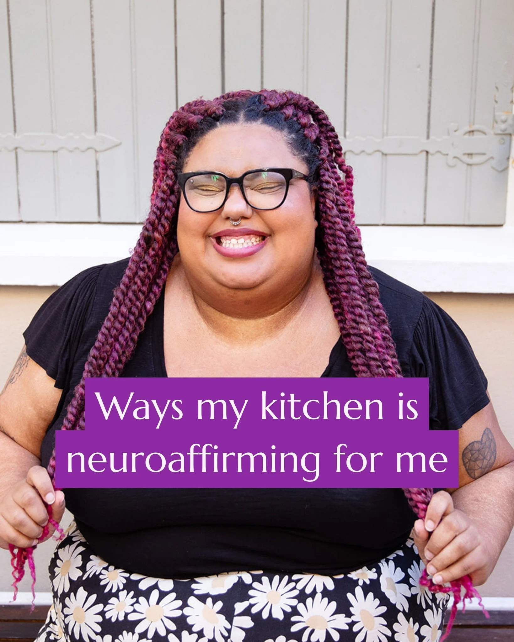 My partner and I have worked hard to make our home neuroaffirming for both of us, here are some of the big things that help me. What systems do you have in your kitchen that support your brain and capacity? 

 #mentalwellness #MentalWellness #adhdwom