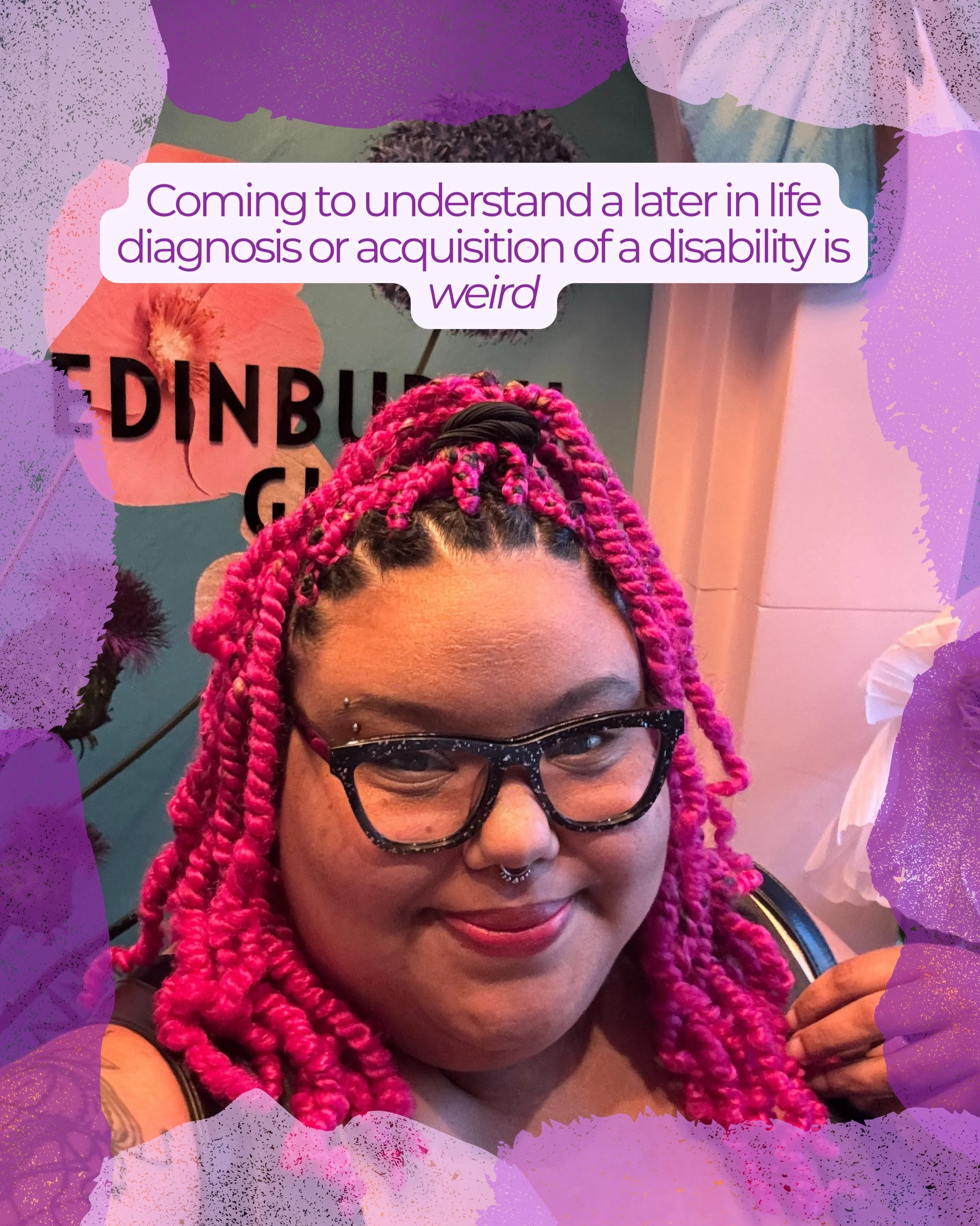Being disabled and coming to learn about different disabilities is&hellip;honestly a lot. 

For disability pride I&rsquo;m bringing this one back, I&rsquo;m still coming to terms with a lot but moving in the right direction with acceptance.