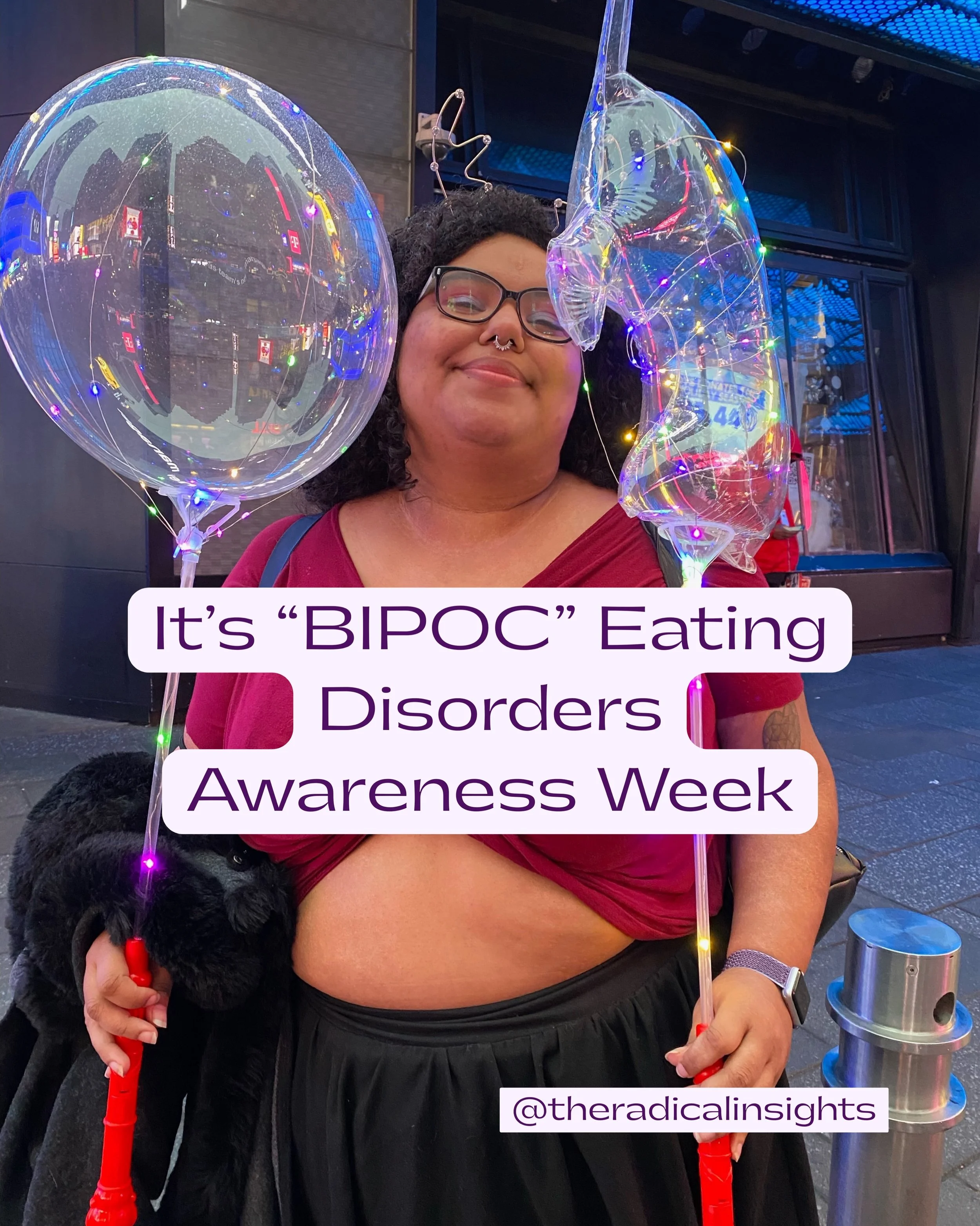 Yall, it&rsquo;s &ldquo;BIPOC&rdquo; Eating Disorder Awareness Week! 

While eating disorders are not my clinical area of practice it&rsquo;s certainly part of my lived experience and fat liberation is part of everything I do. 

I know a lot of thera