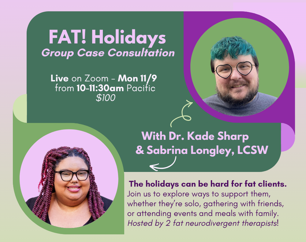  FAT! Holidays Group Case Consultation