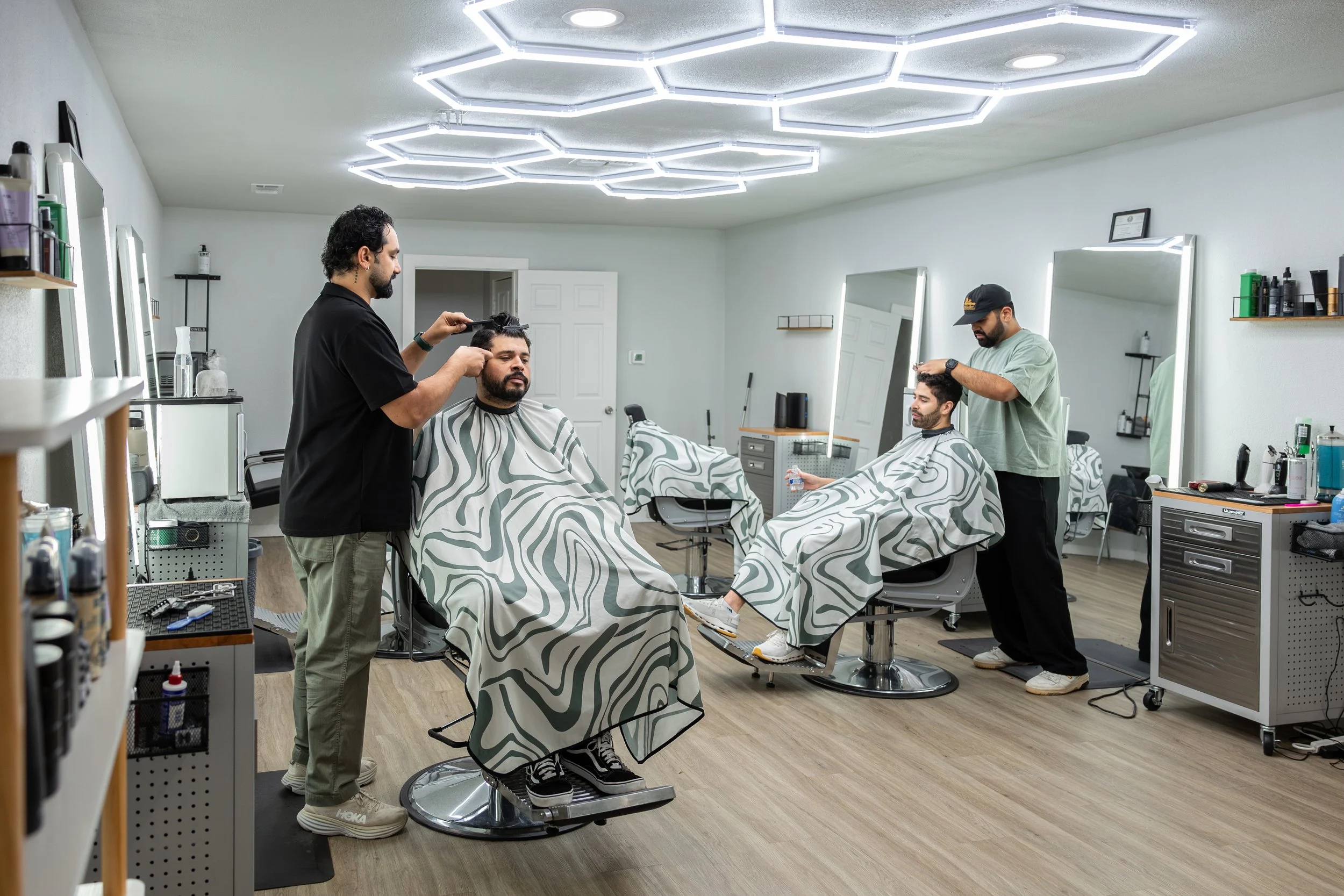 Working at common space barbershop in south austin 