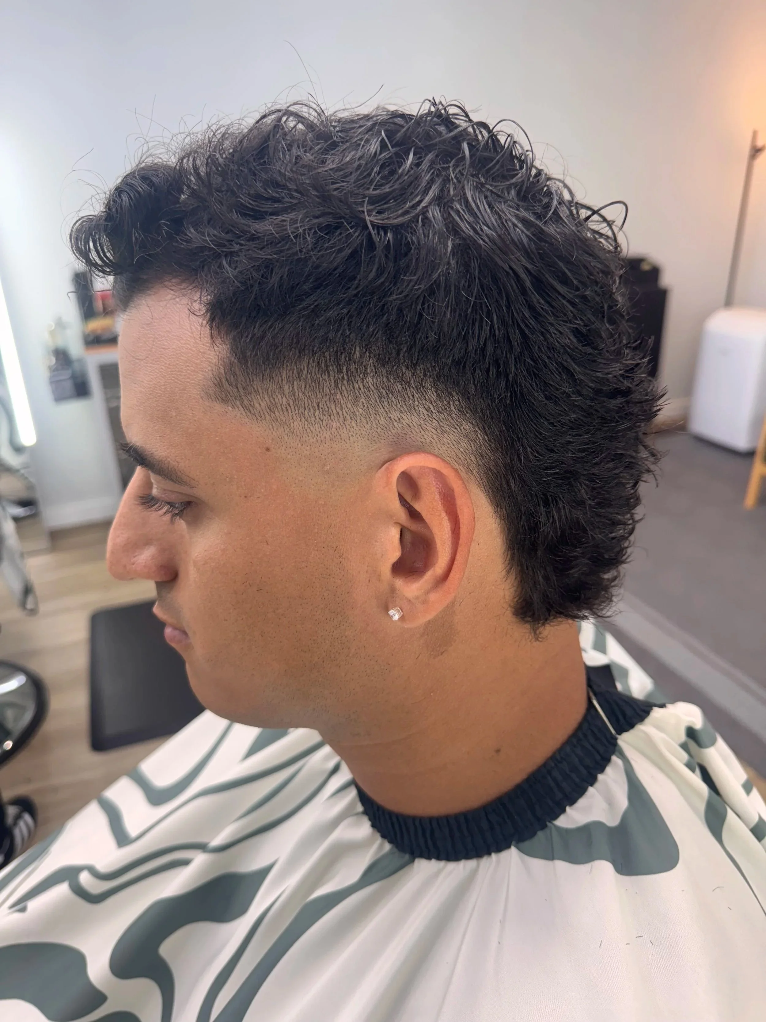 skin fade mullet 